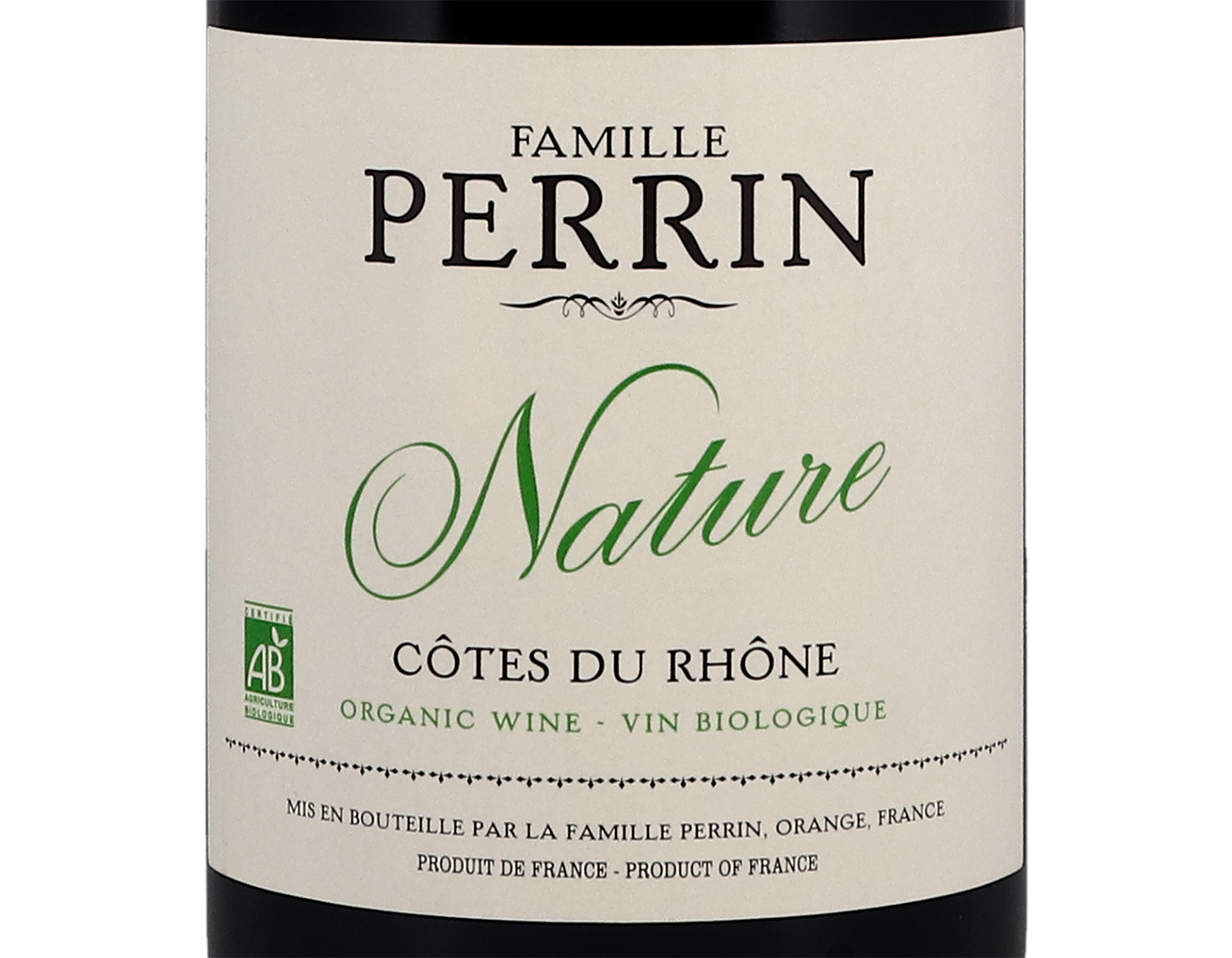 Cotes du Rhone Nature Famille Perrin 2020 ORGANIC