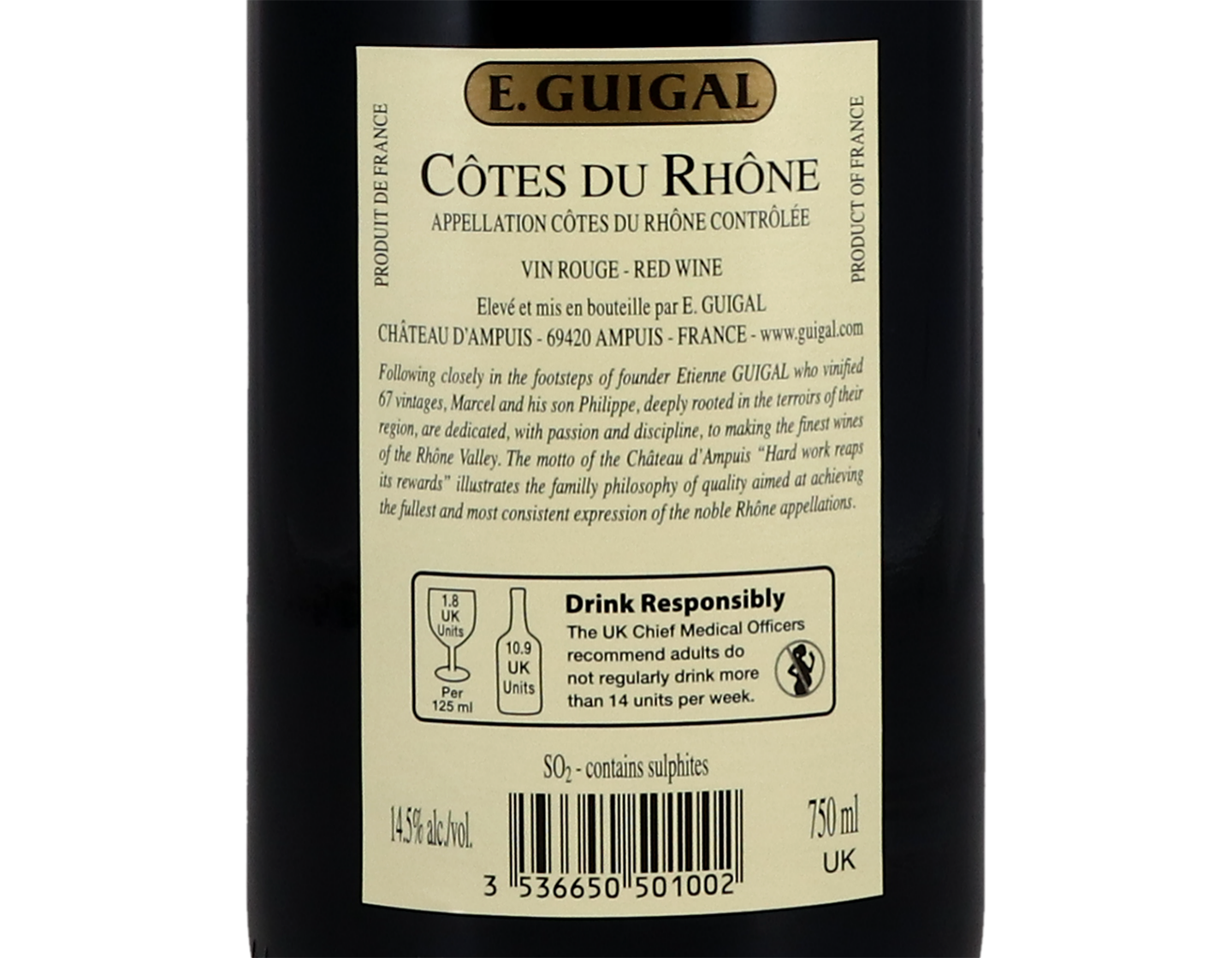 Cotes du Rhone Rouge Guigal 2018