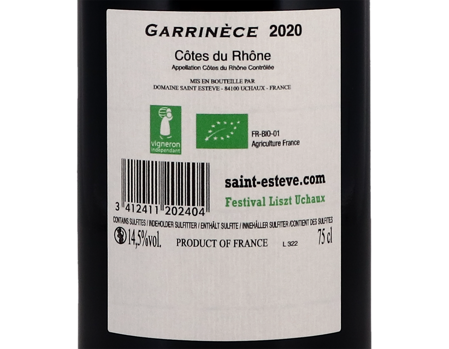 Côtes-du-Rhône, Garrinece, Domaine Saint-Estève 2020