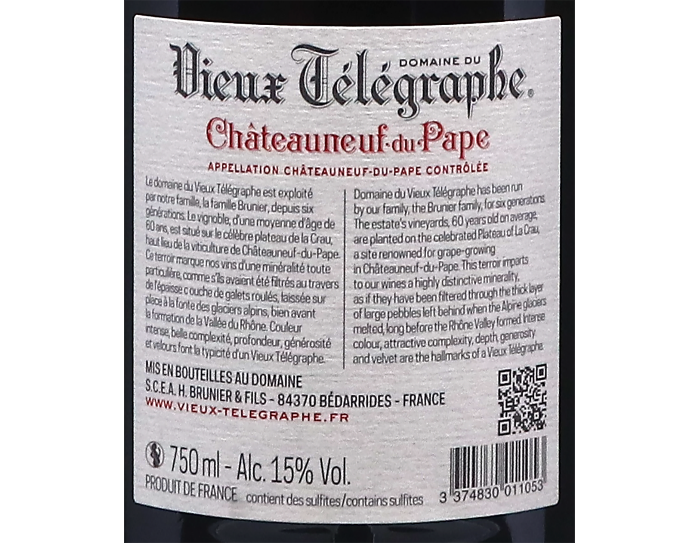 Châteauneuf-du-Pape, Domaine du Vieux Télégraphe 2020