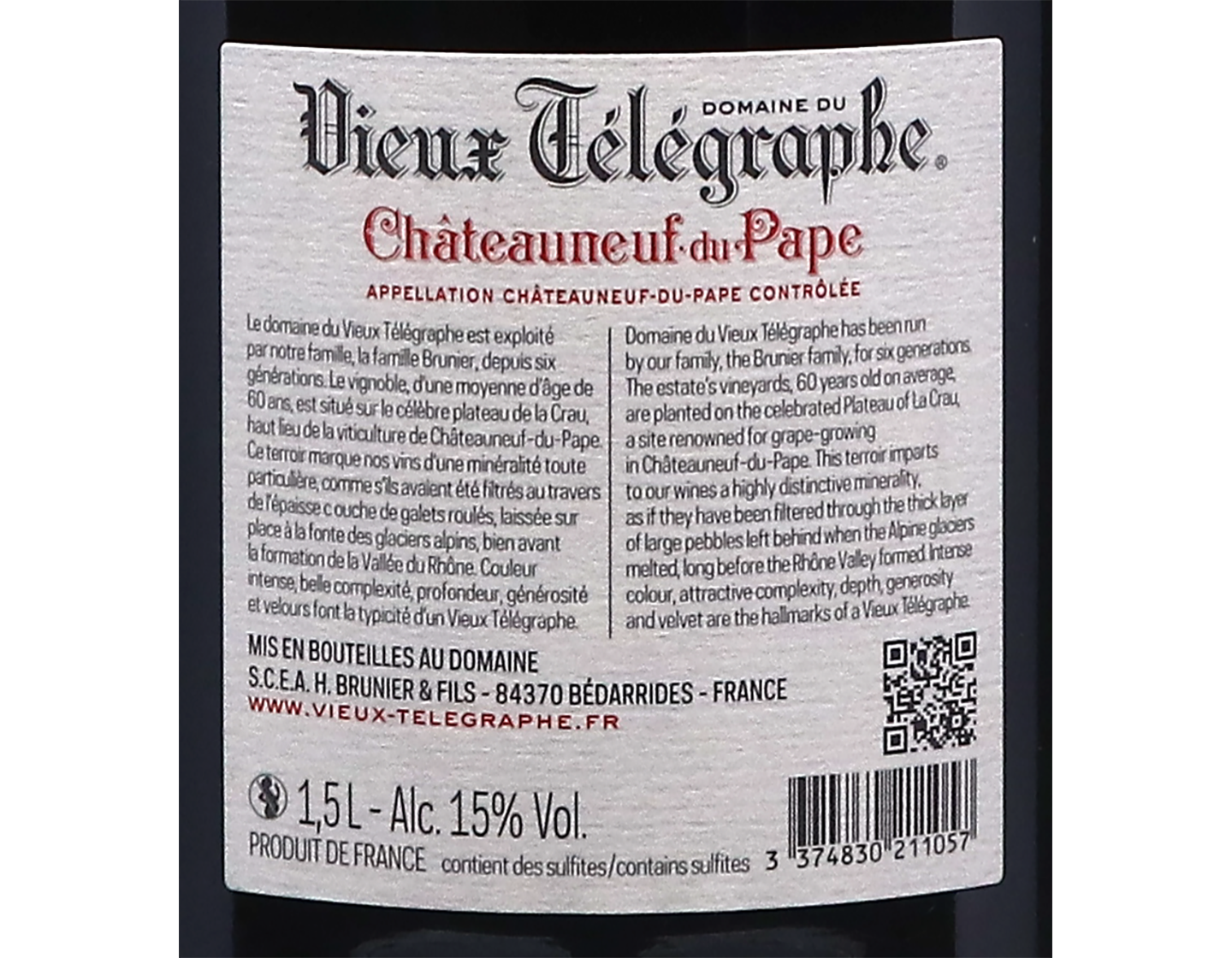 Magnum of Châteauneuf-du-Pape, Domaine du Vieux Télégraphe 2020