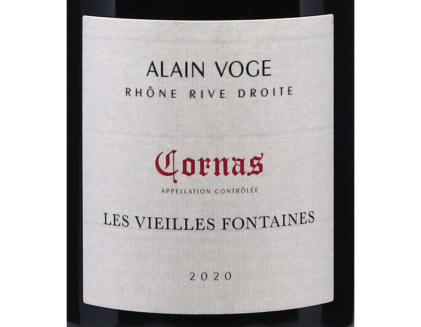 Cornas Les Vieilles Fontaines Domaine Voge 2020 Red