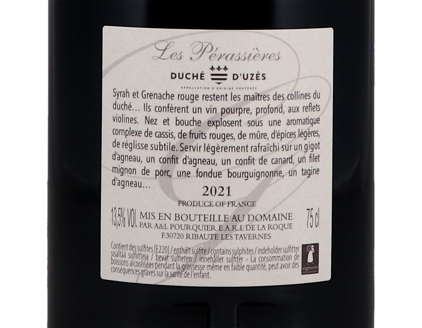 Duché d'Uzès Les Perrasières, Domaine Camp Galhan 2021