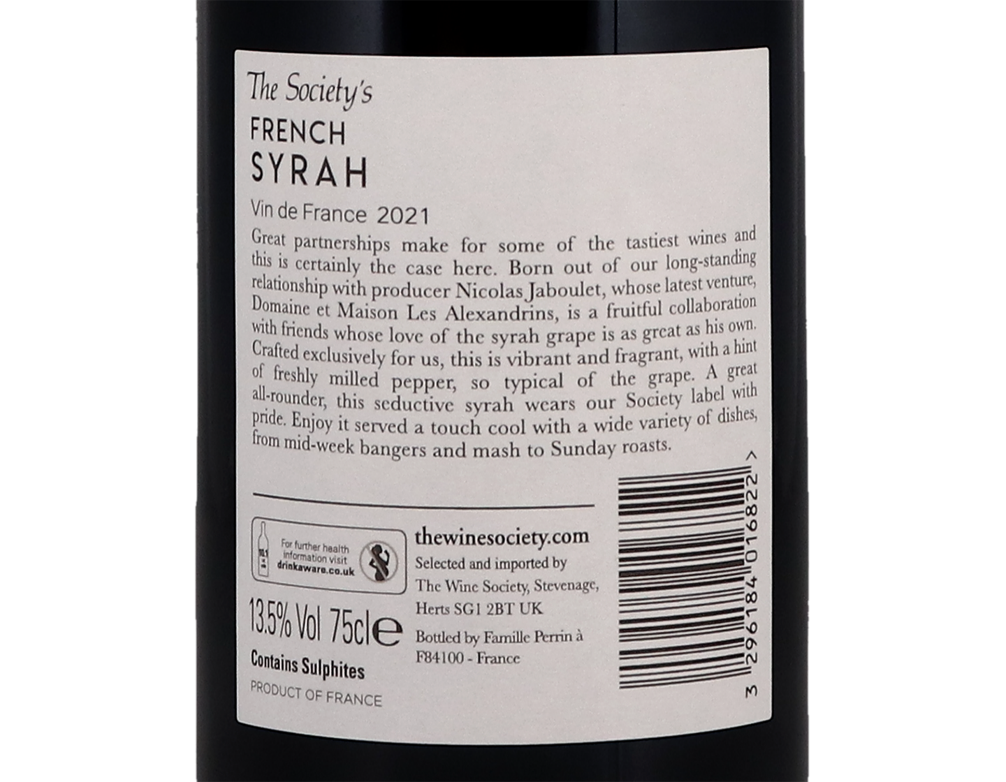 The Society's French Syrah 2021