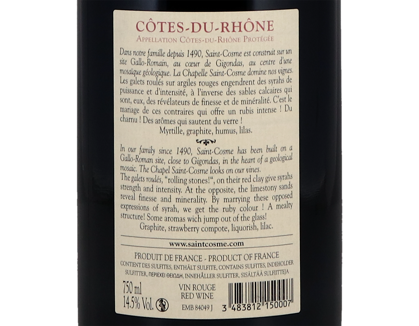Cotes du Rhone Saint Cosme 2021