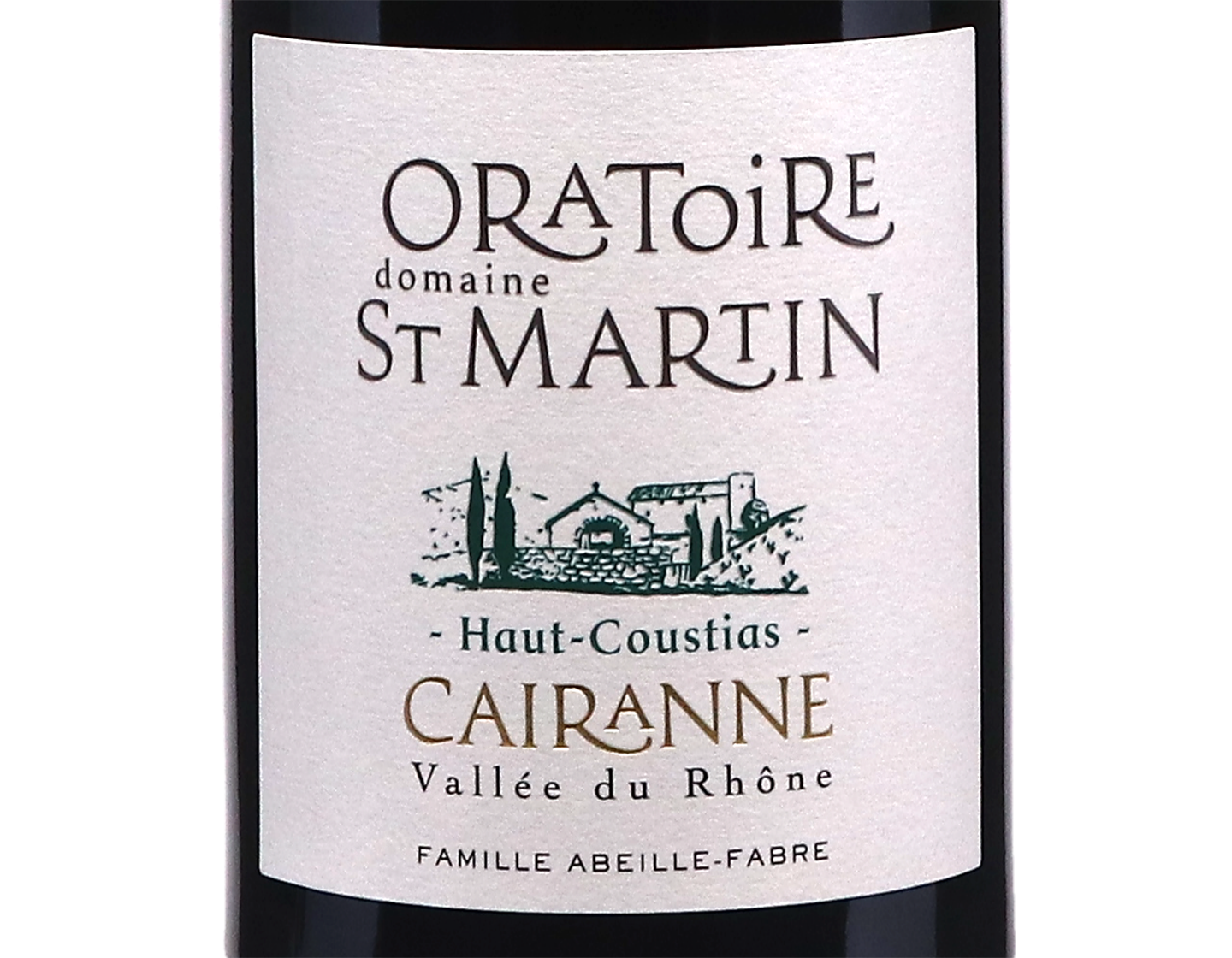 Cairanne Haut Coustias Oratoire Saint Martin 2021 ORGANIC