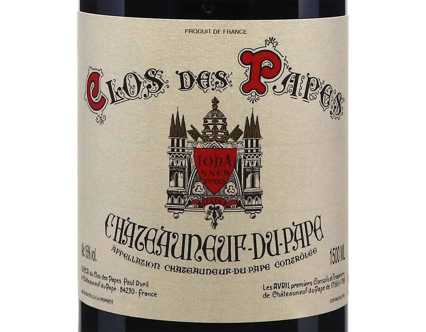 Magnum of Chateauneuf du Pape Clos des Papes 2021