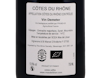 Cotes du Rhone Villages Omar Khayyam Mas du Libian ORGANIC 2021 view 3