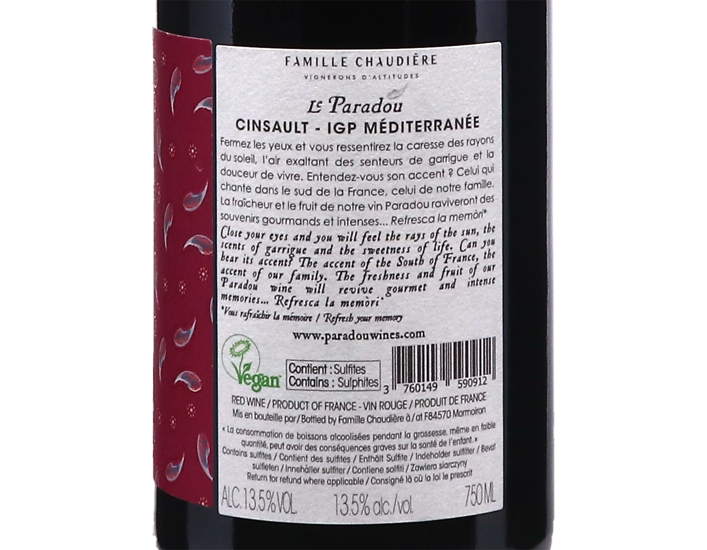 Cinsault Le Paradou Chateau Pesquie 2022
