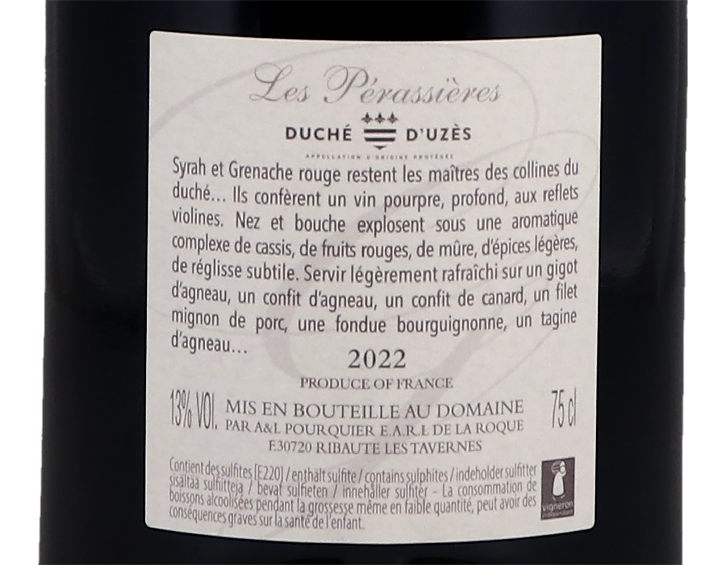 Duche d'Uzes les Perrasieres Domaine Camp Galhan 2022