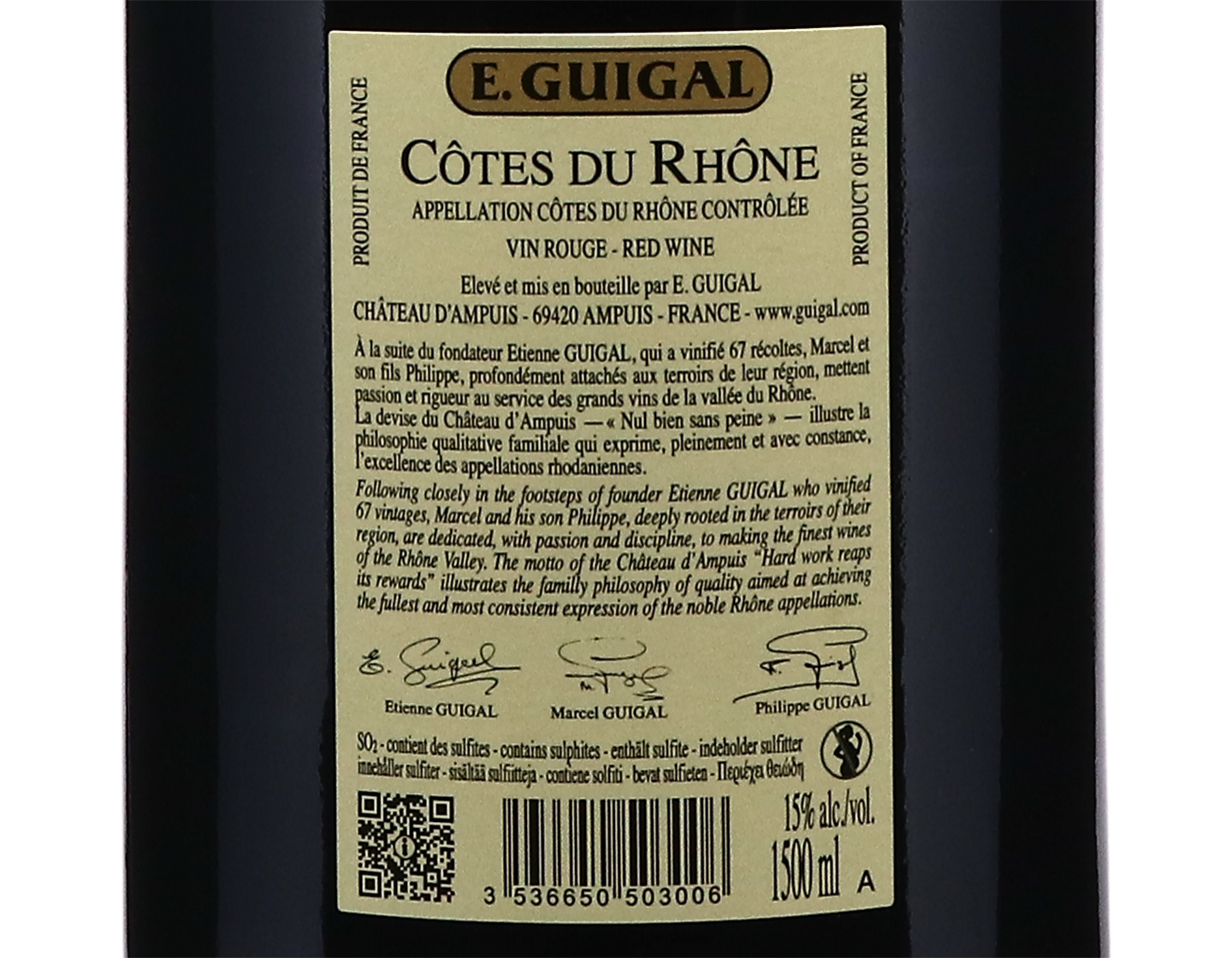 Magnum of Cotes du Rhone Rouge Guigal 2020