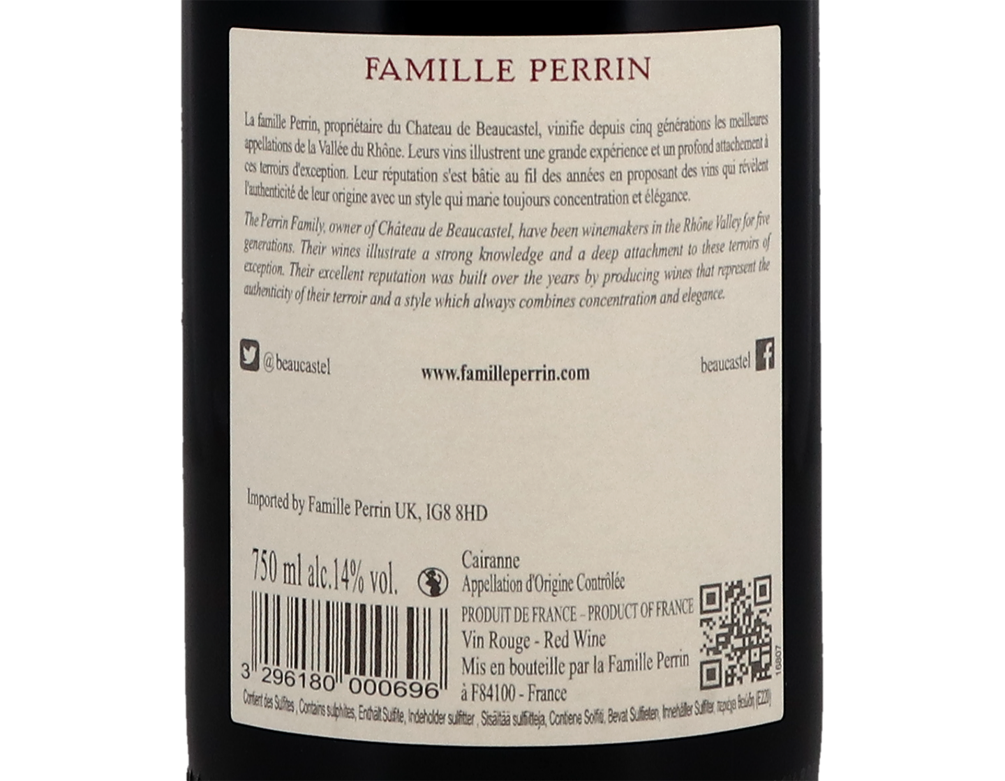 Cairanne Peyre Blanche Famille Perrin 2021