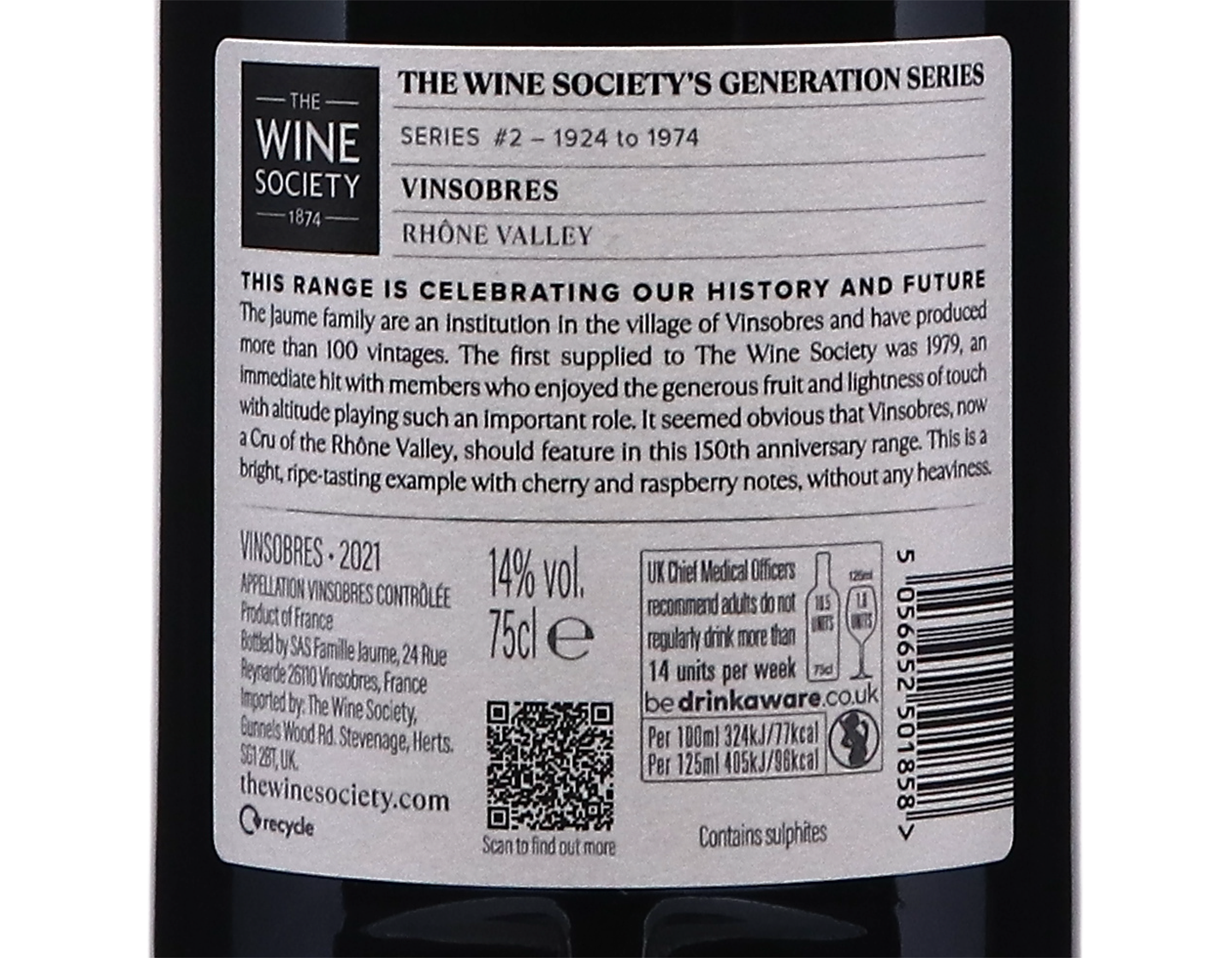 The Wine Society's Generation Series Vinsobres 2021