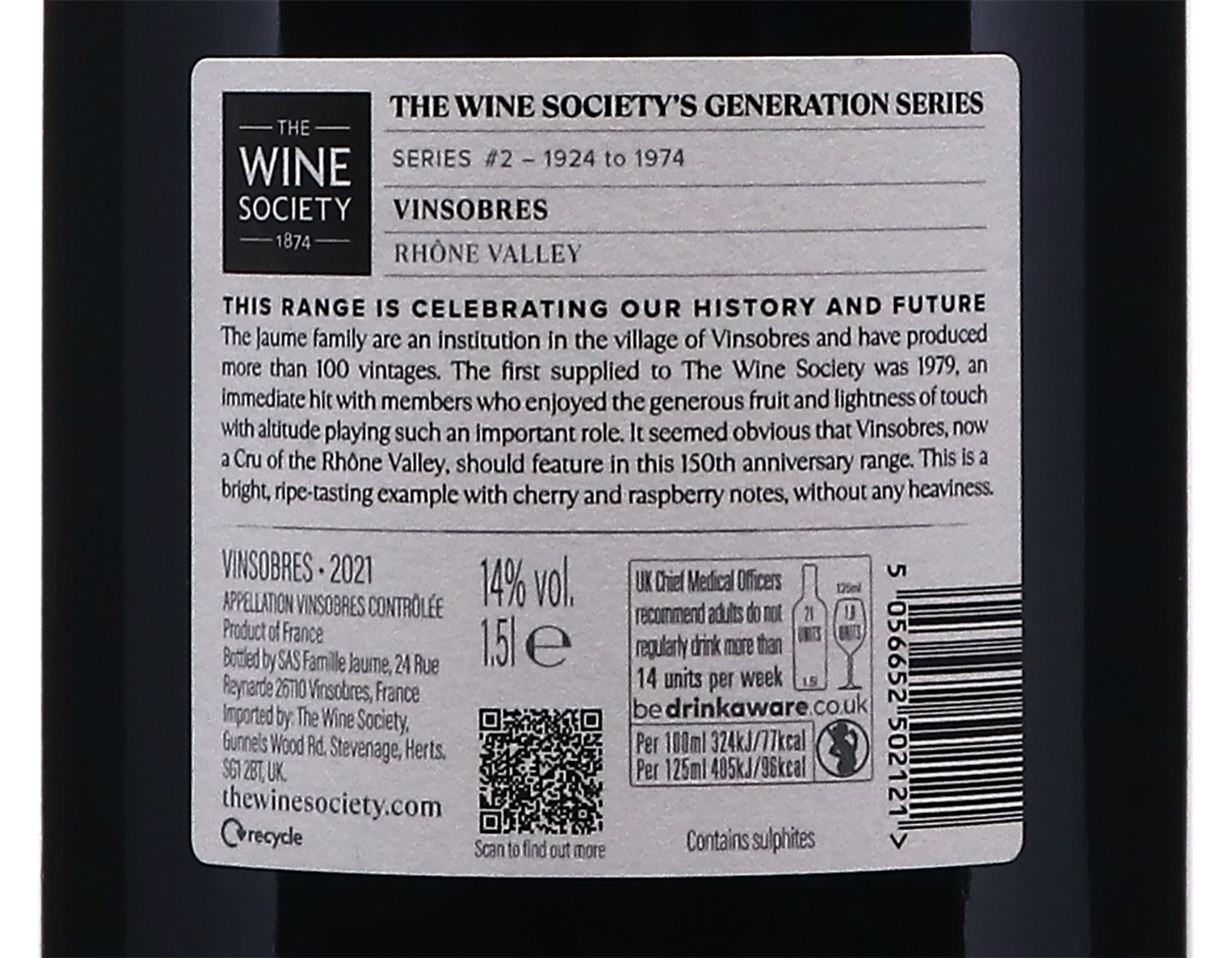 Magnum of The Society's Generation Series Vinsobres 2021