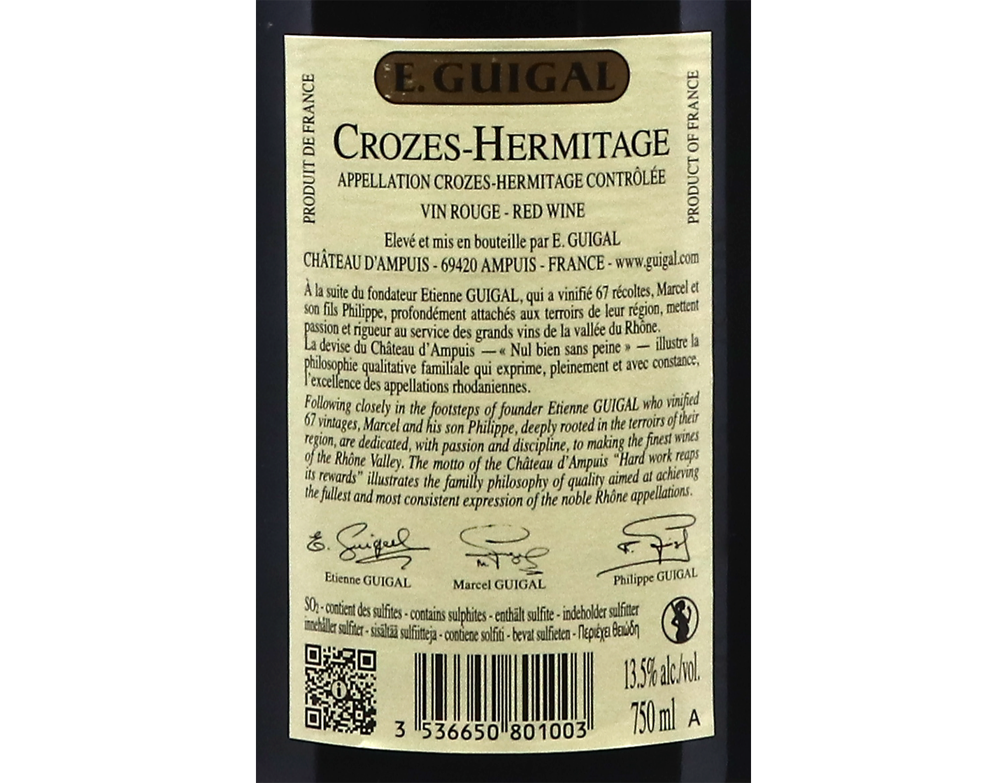 Crozes Hermitage Guigal 2020