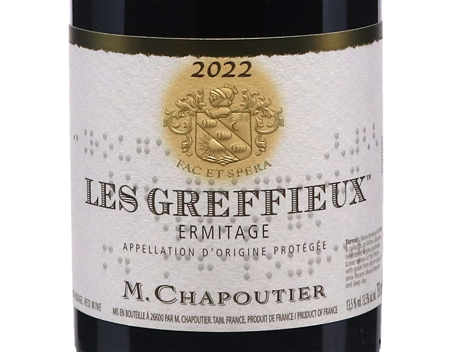 Ermitage Rouge Les Greffieux, Chapoutier 2022