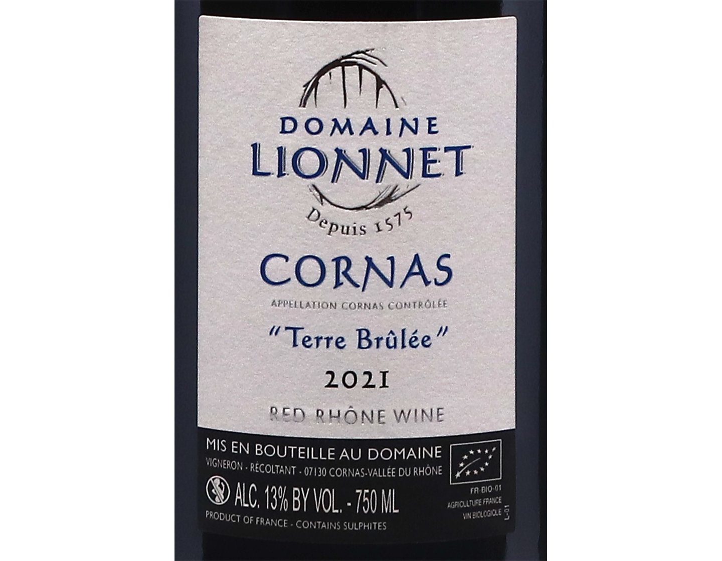 Cornas Les Terres Brulees Domaine Lionnet 2021