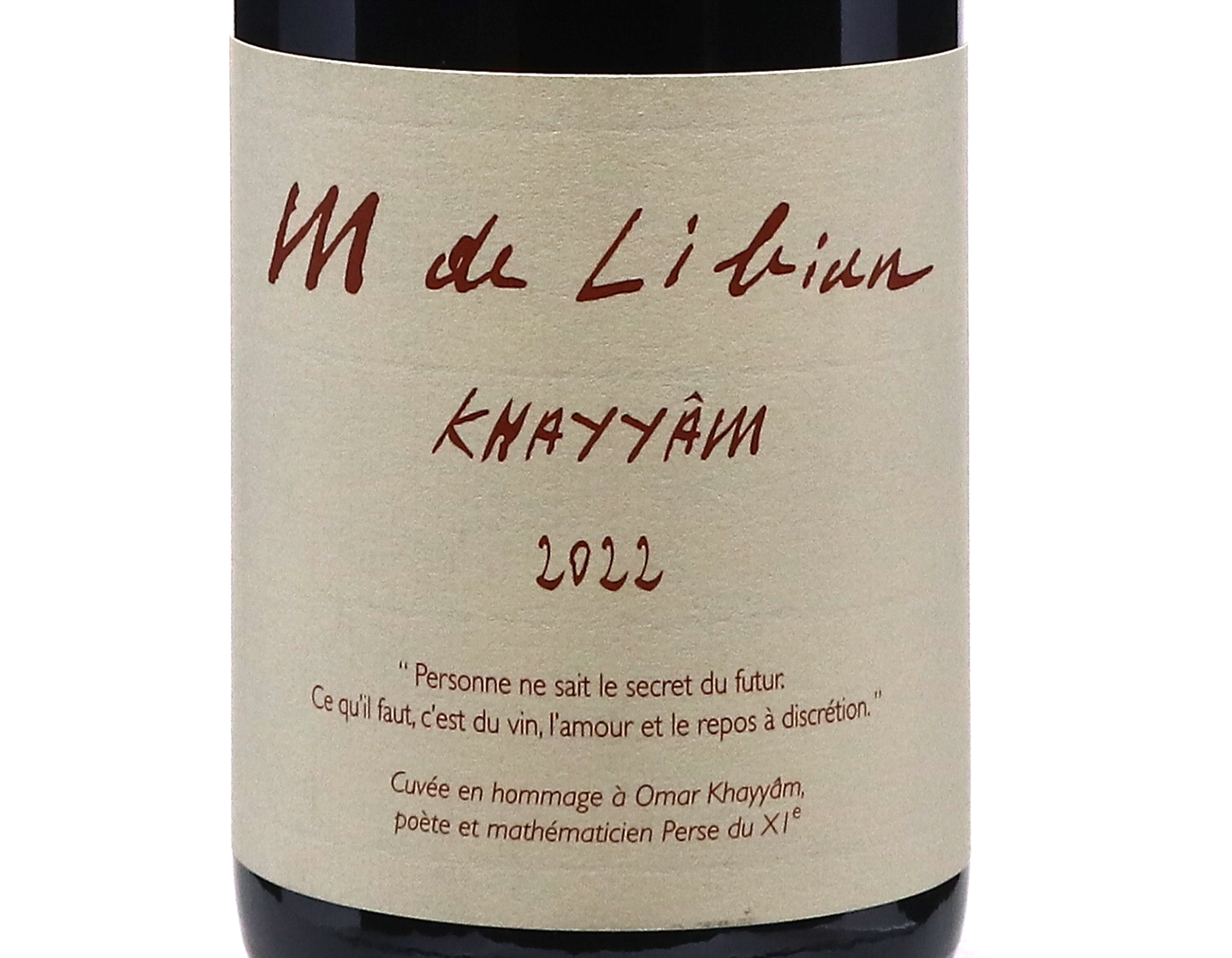 Cotes du Rhone Villages Omar Khayyam Mas du Libian ORGANIC 2022