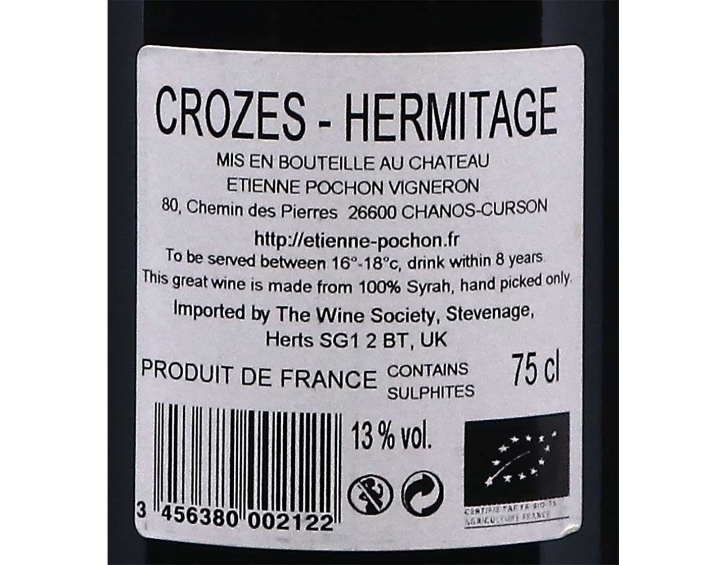 Crozes Hermitage Domaine Pochon 2022