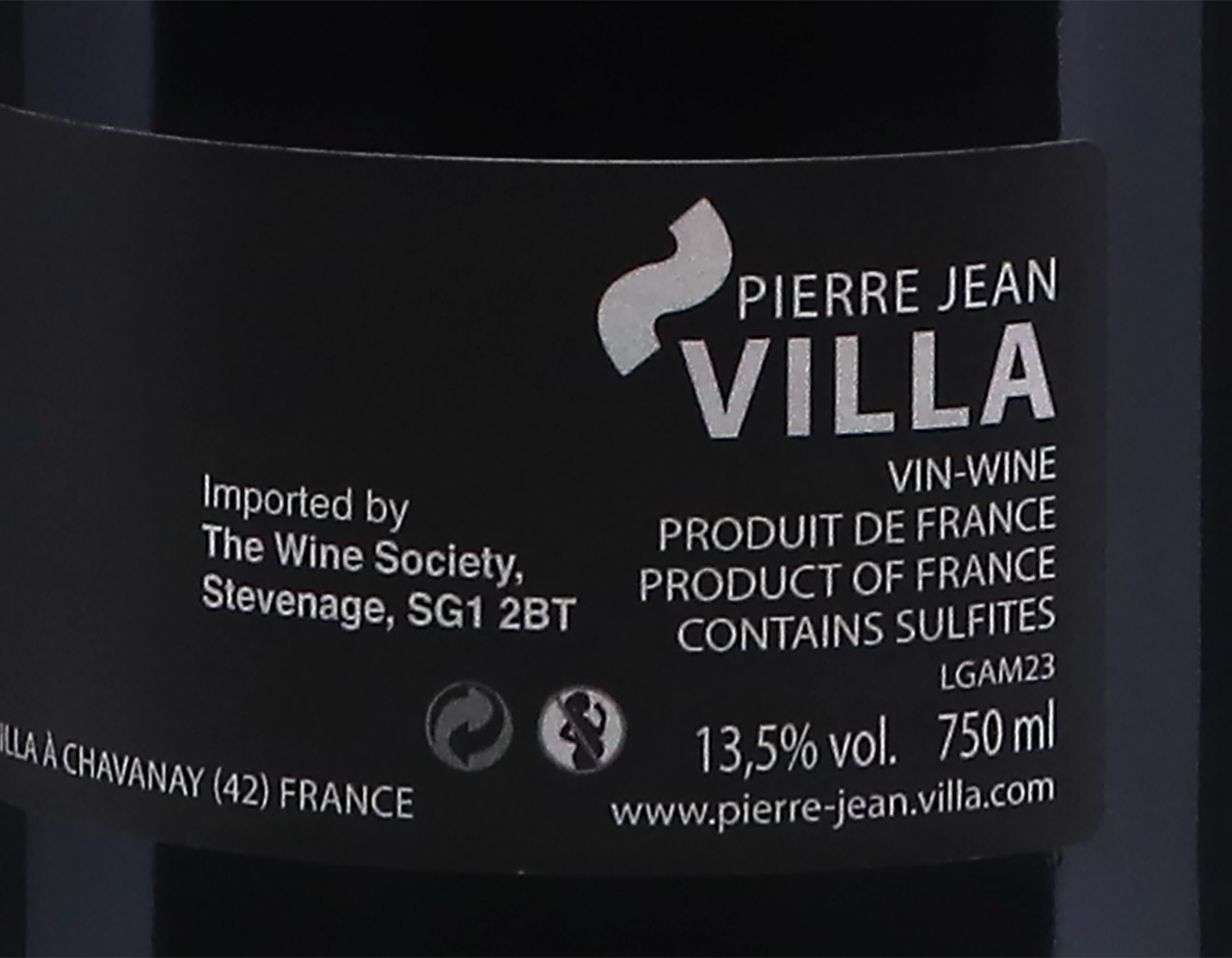 Vin de France Gamine Syrah, Pierre Jean Villa 2023