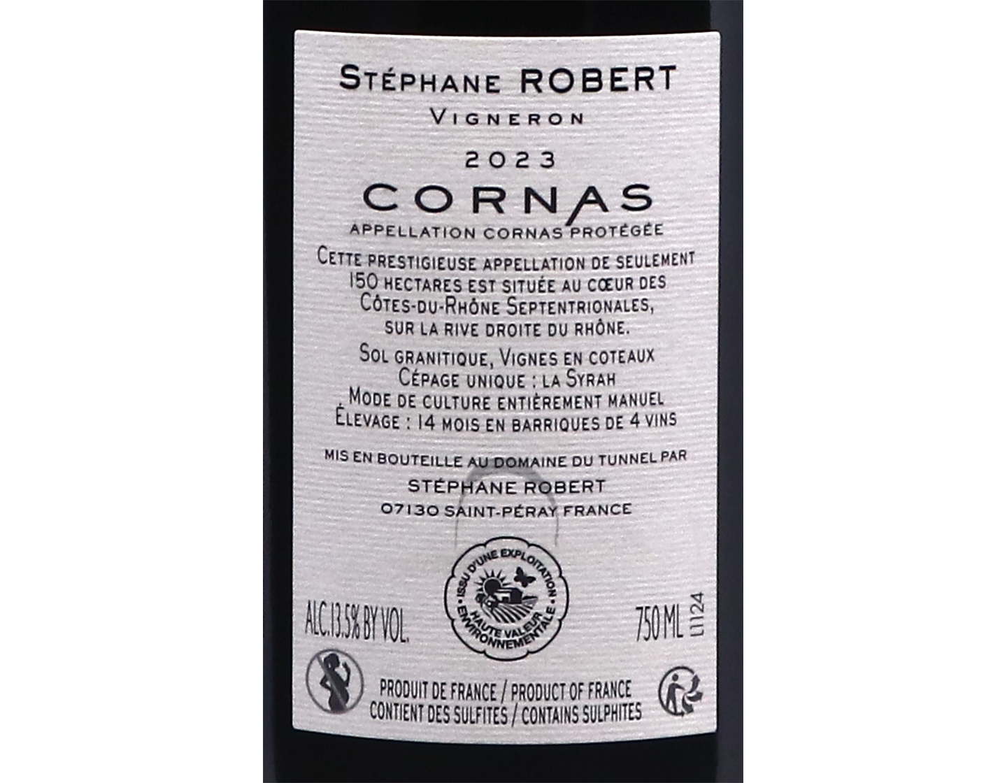 Cornas Domaine du Tunnel 2023