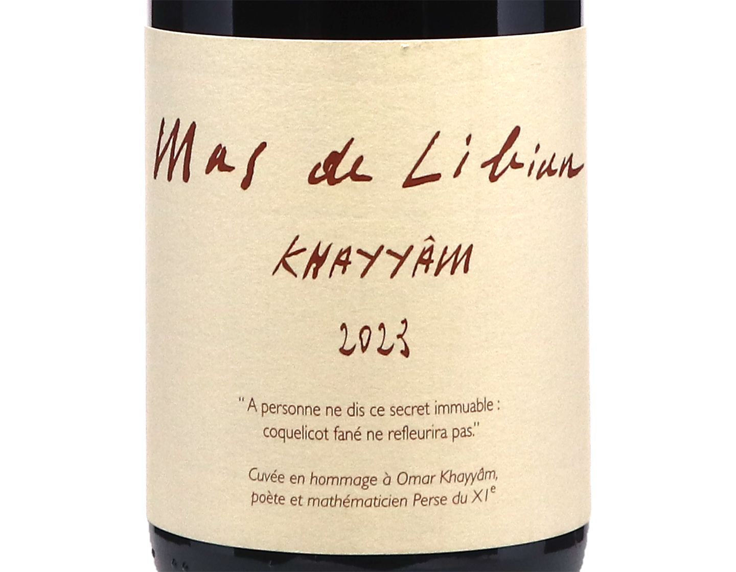 Omar Khayyam Mas du Libian Vin de France ORGANIC 2023