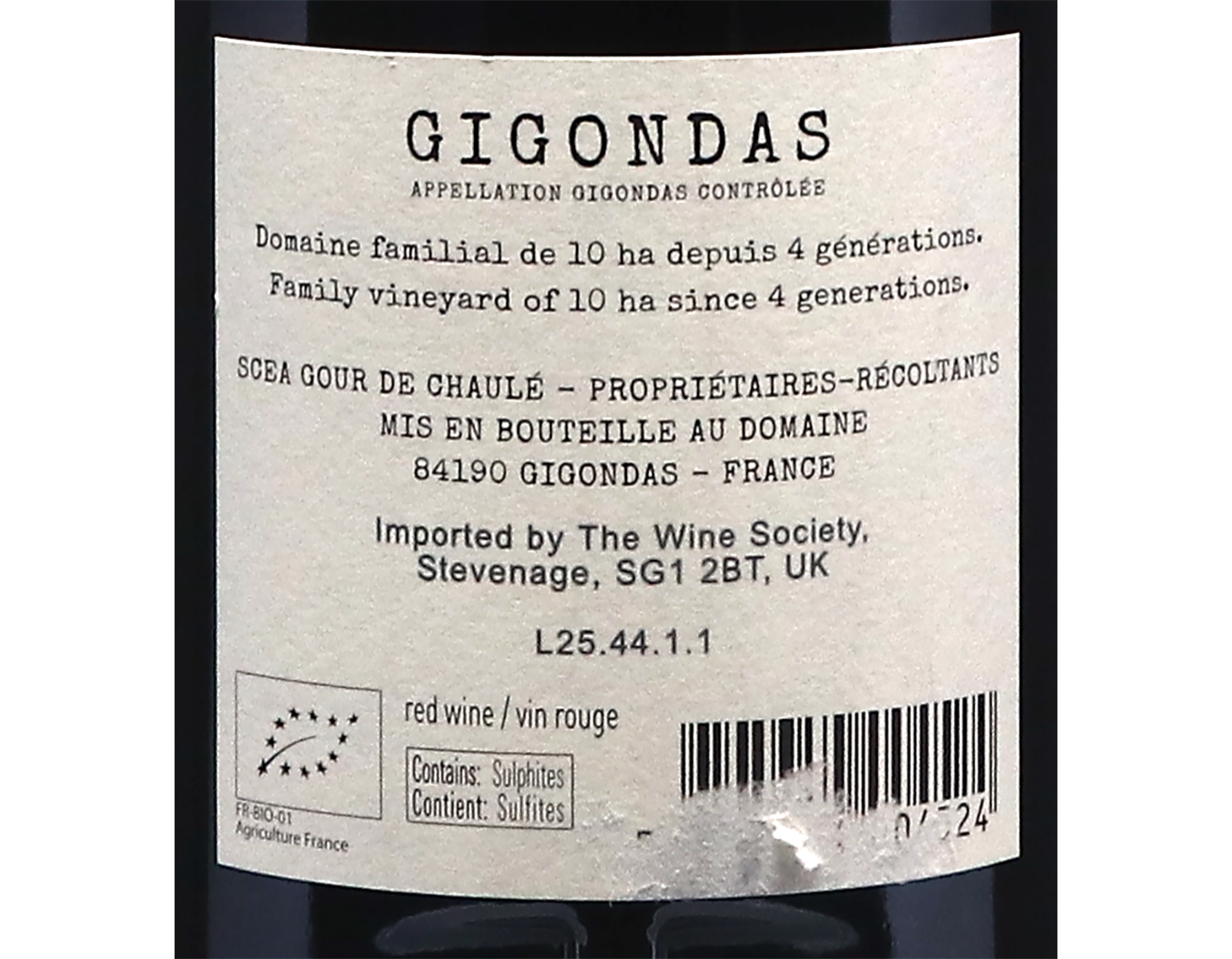 Gigondas Domaine de Gour de Chaule 2023
