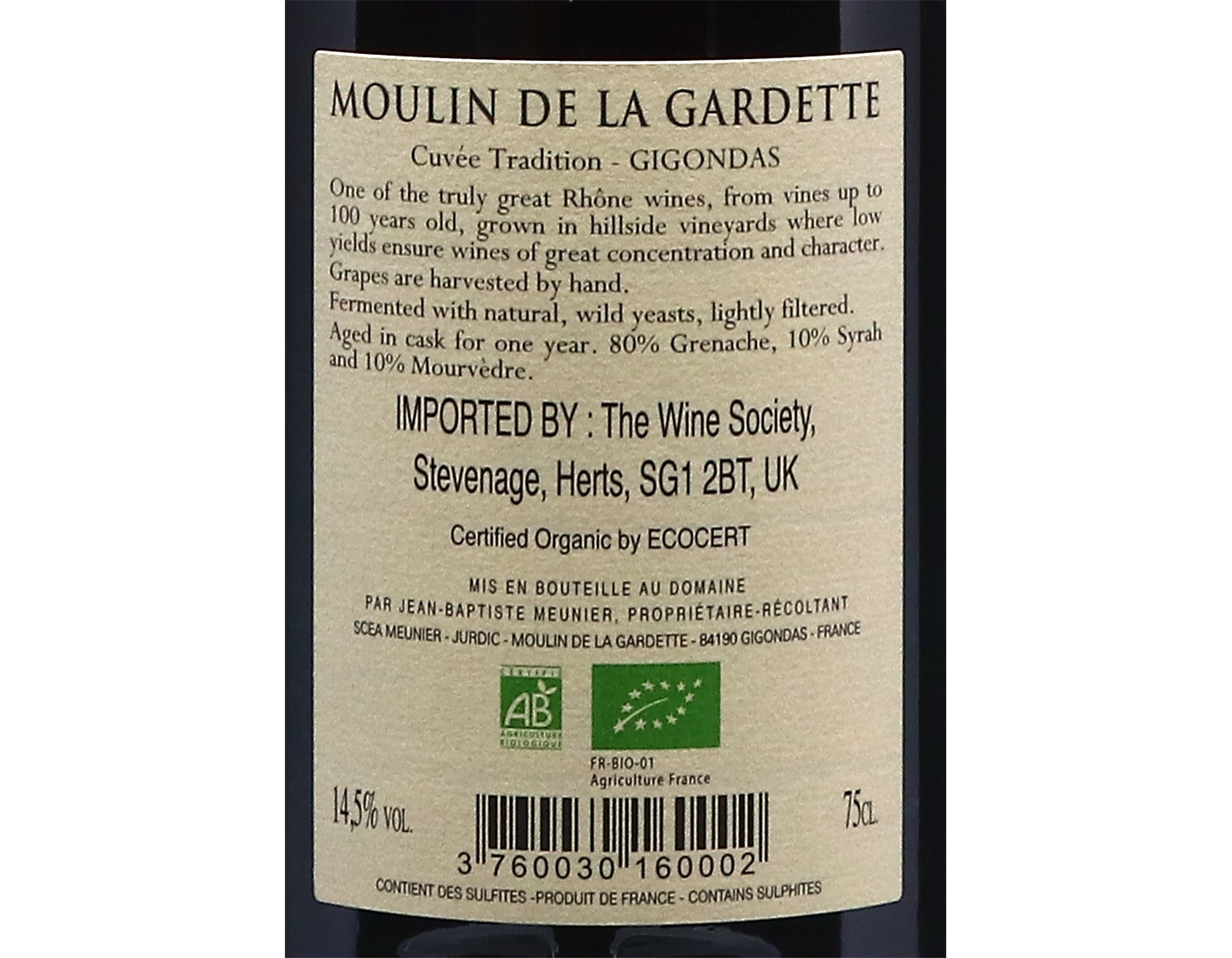 Gigondas Tradition Moulin de Gardette 2023