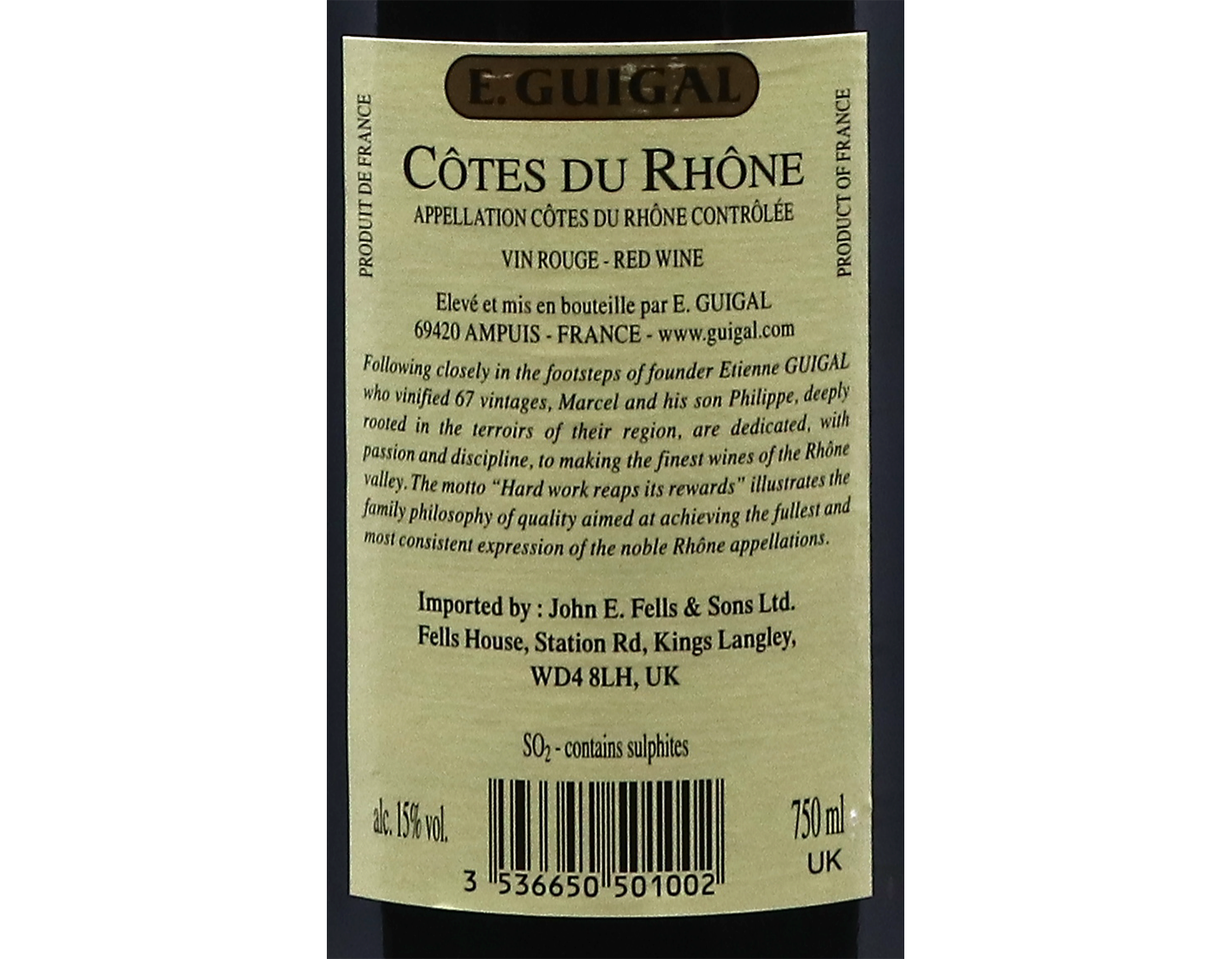 Cotes du Rhone Rouge Guigal 2022