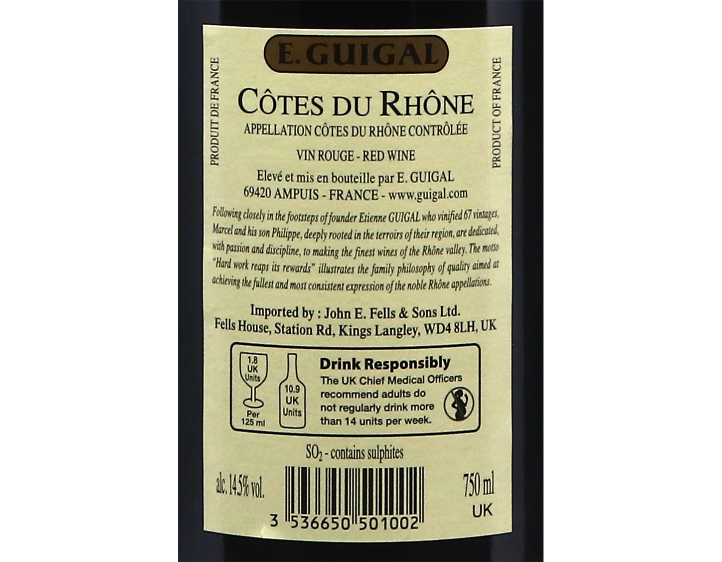Cotes du Rhone Rouge Guigal 2022