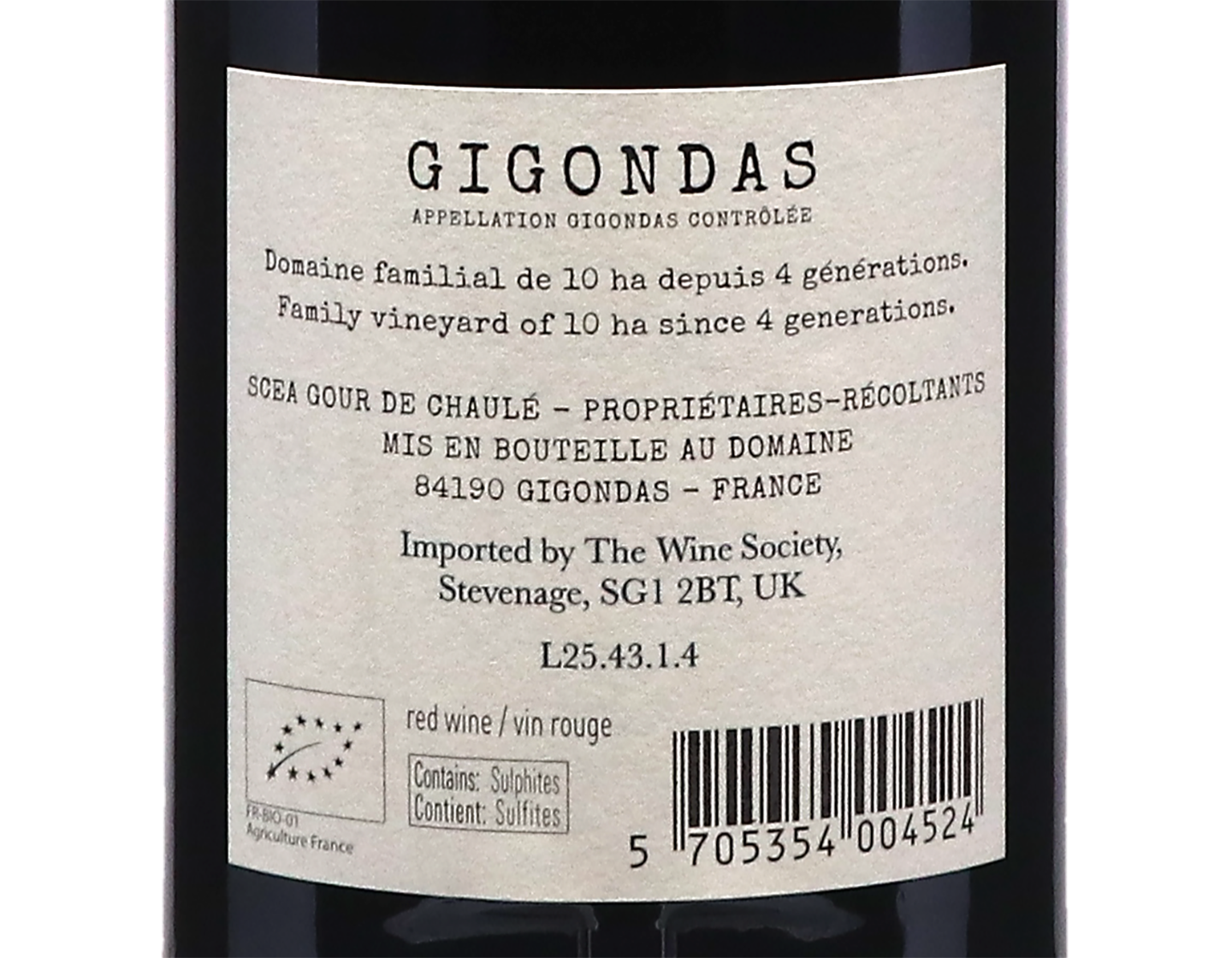 Gigondas Domaine de Gour de Chaule 2022