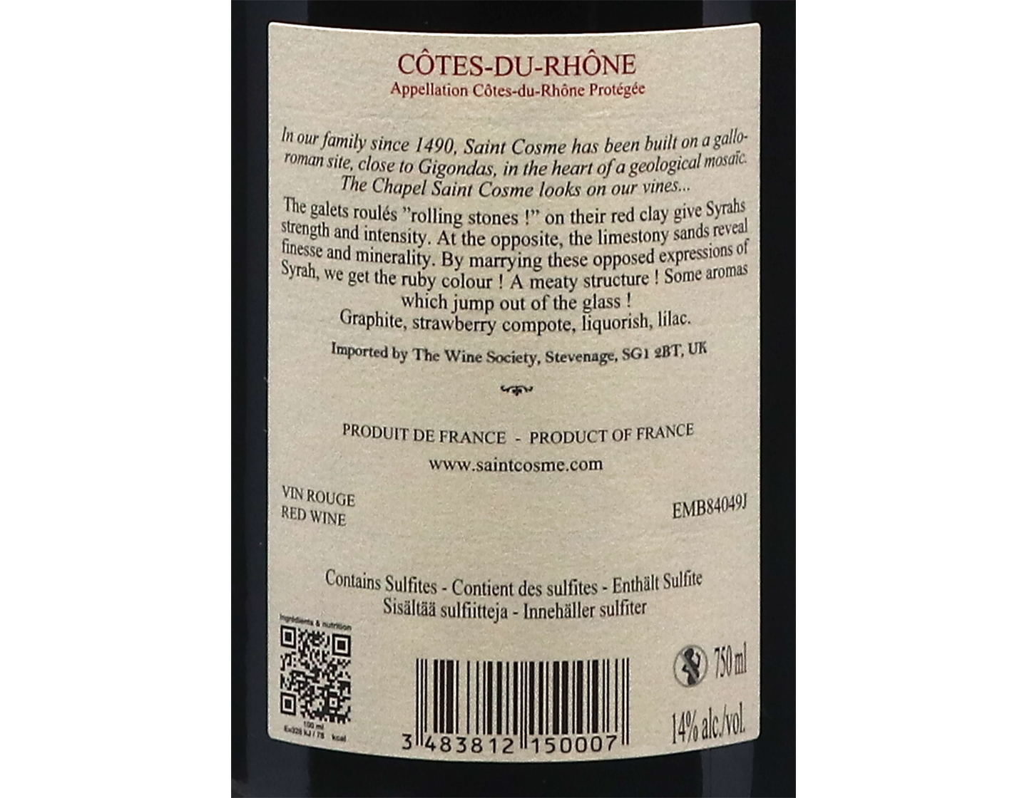 Côtes-du-Rhône, Saint Cosme 2023