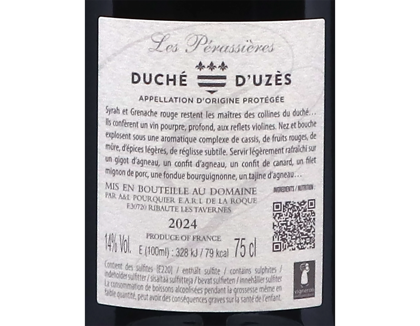 Duche d'Uzes les Perrasieres Domaine Camp Galhan 2024