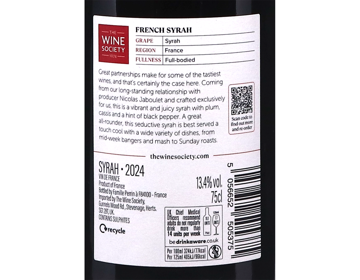 The Society's French Syrah 2024