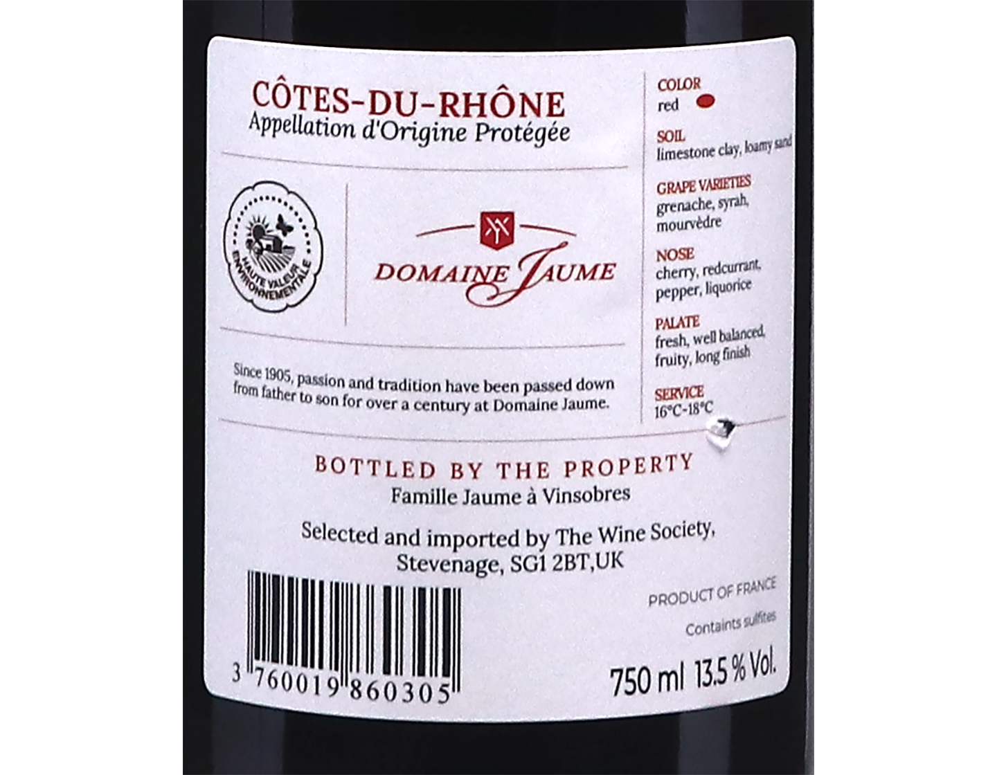 Cotes du Rhone Domaine Jaume 2023