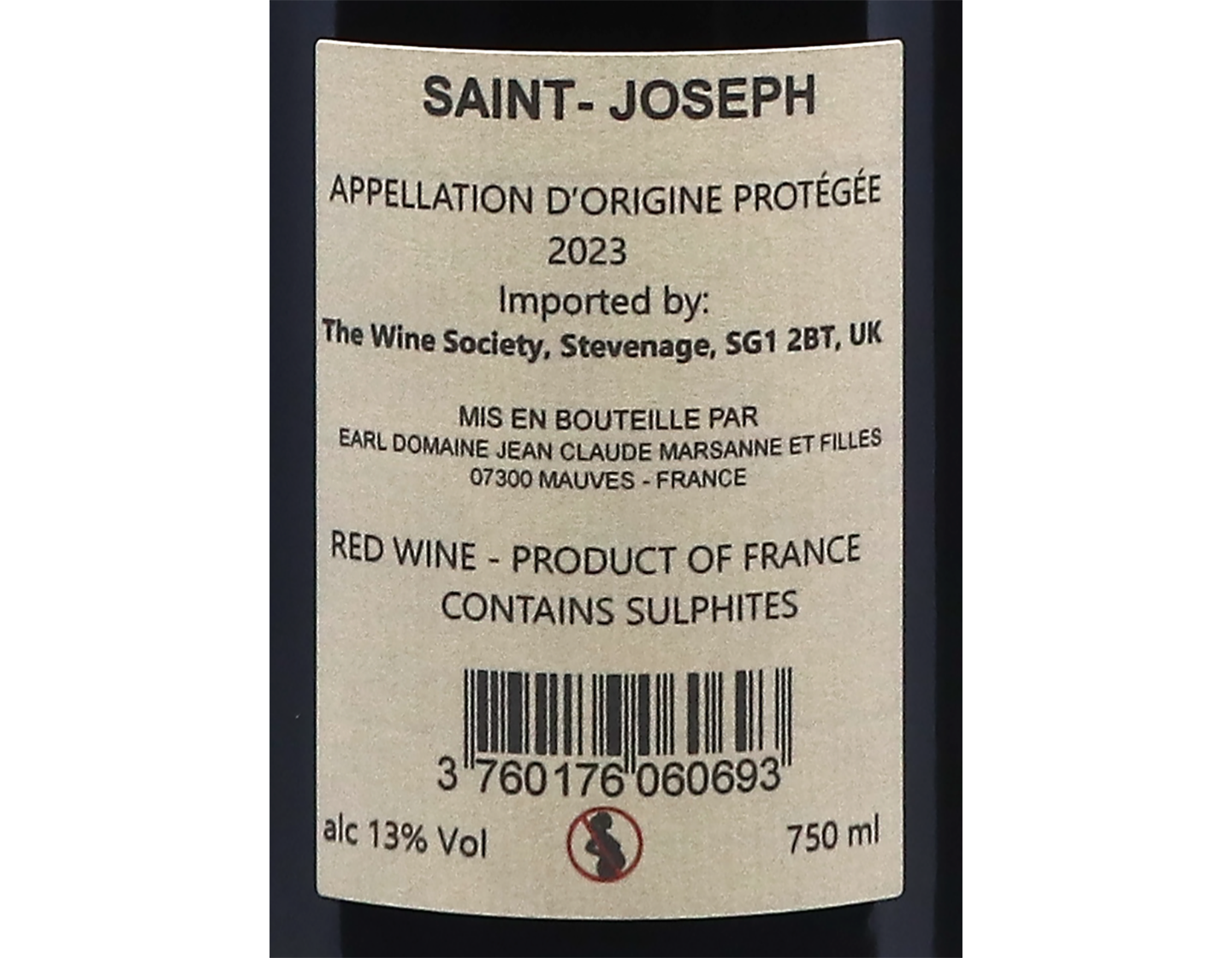 Saint Joseph Rouge Claude Marsanne 2023