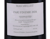 Pari Finesse Costieres de Nimes 2024 Mas Mellet ORGANIC view 3