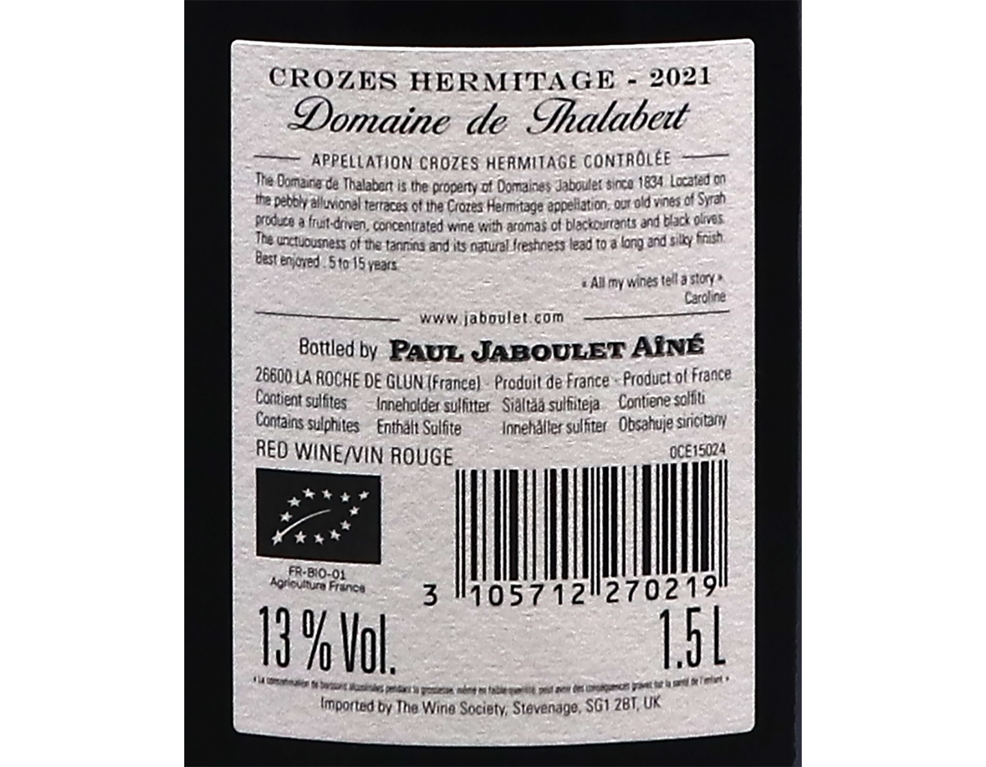 Magnum of Ventoux Les Traverses, Paul Jaboulet Aîné 2024