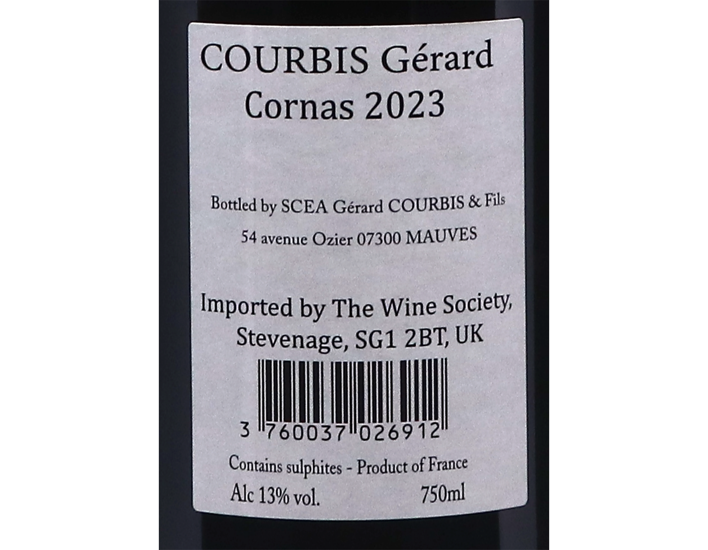 Cornas 2023 Domaine Gerard Courbis
