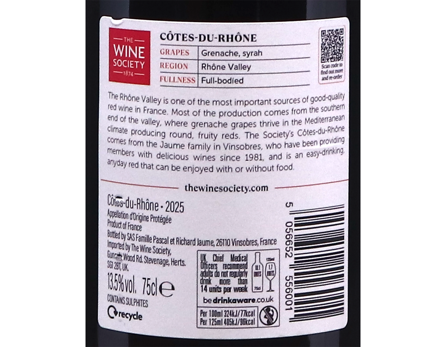 The Society's Côtes-du-Rhône 2025