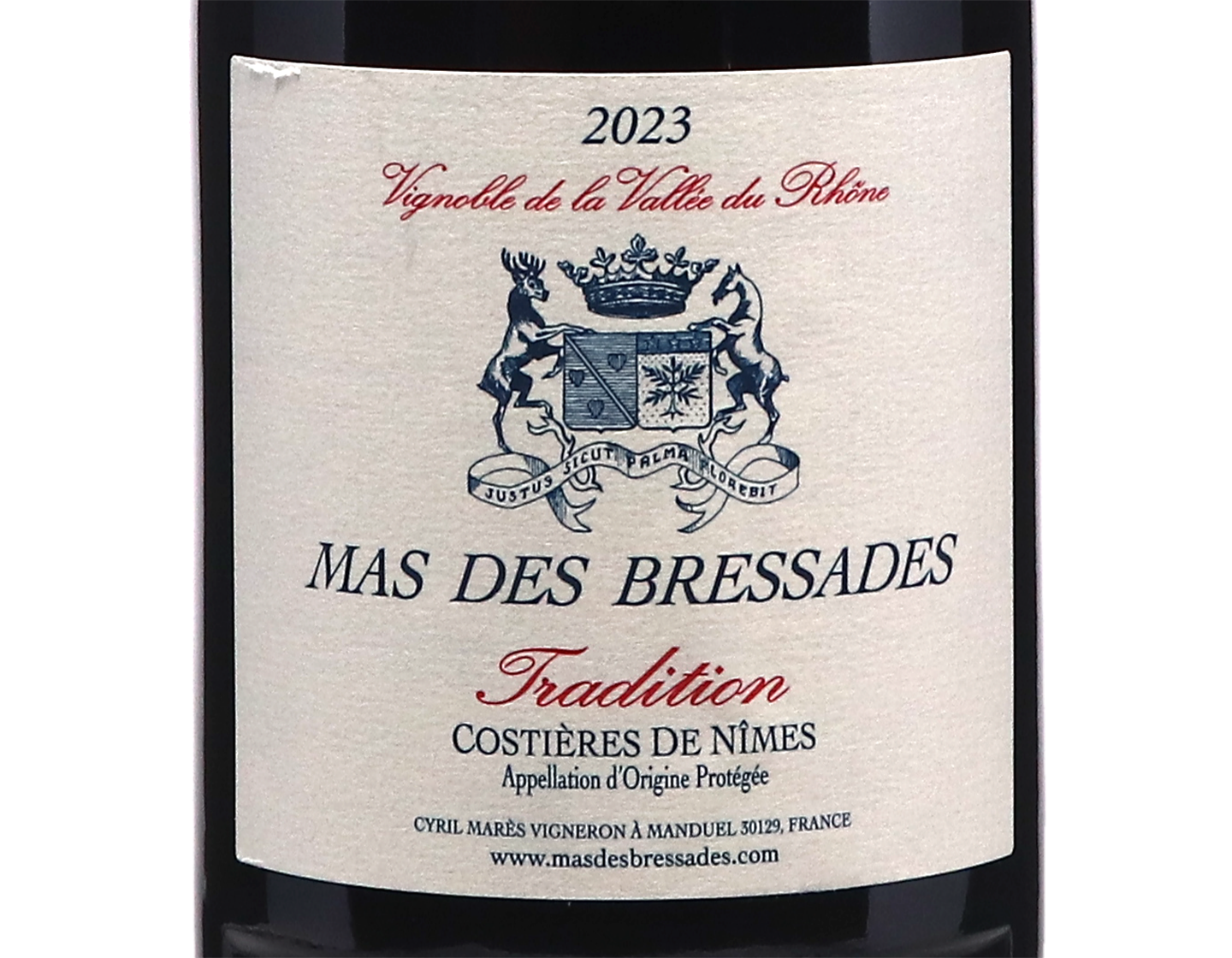 Costieres de Nimes Tradition Rouge Mas des Bressades 2023