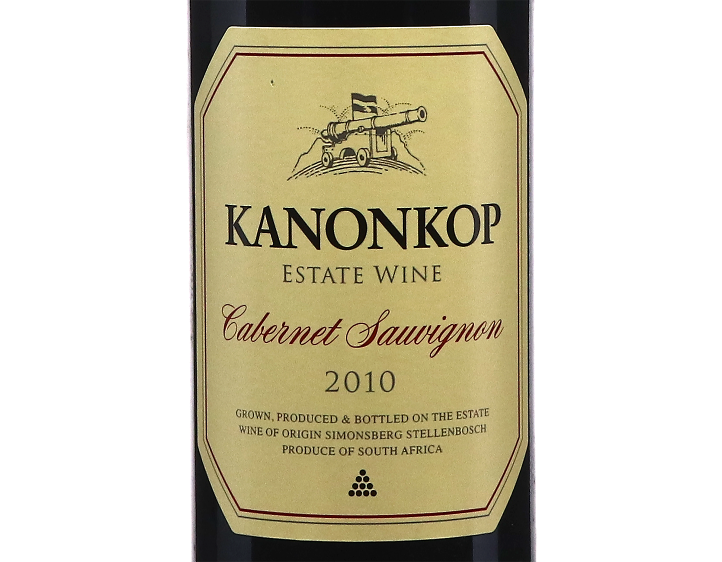 Kanonkop Estate Cabernet Sauvignon Simonsberg Stellenbosch 2010