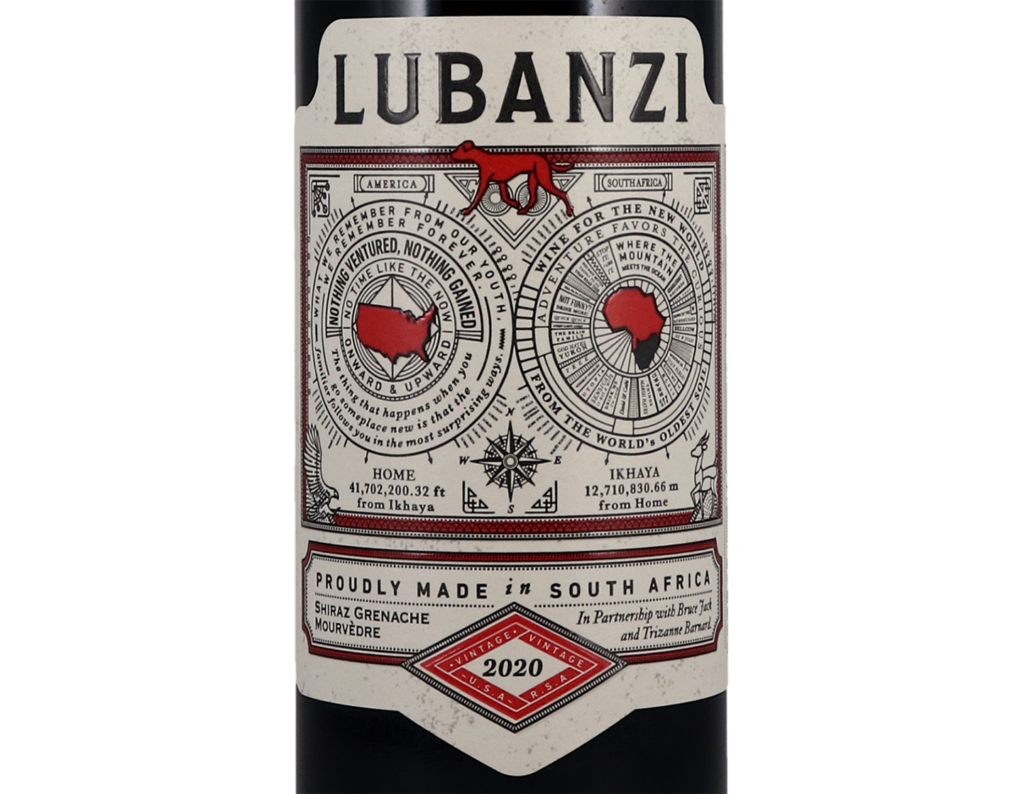 Lubanzi Shiraz Grenache Mourvèdre, Coastal 2020