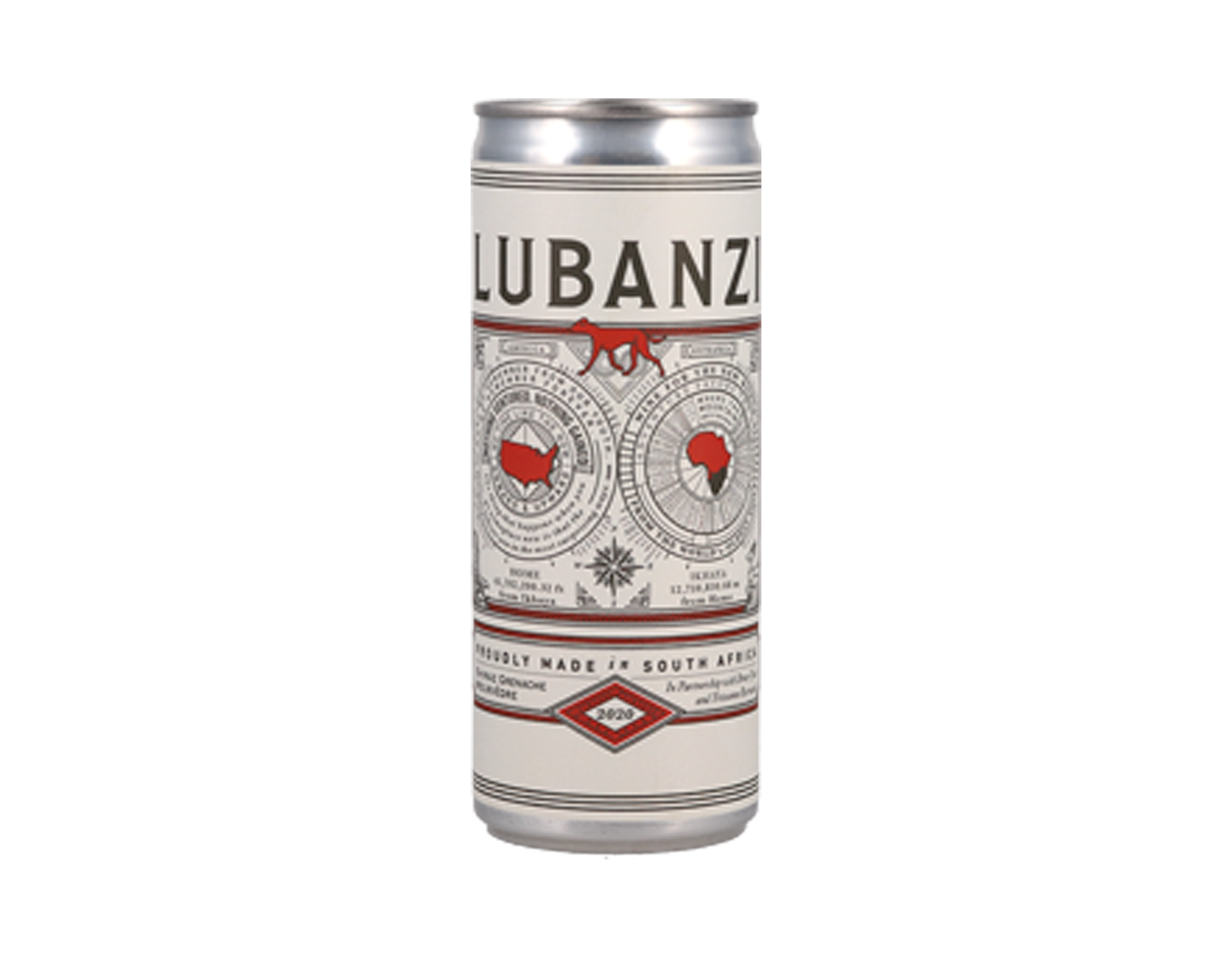 Lubanzi Shiraz Grenache Mourvèdre, Coastal 2020 250ml can