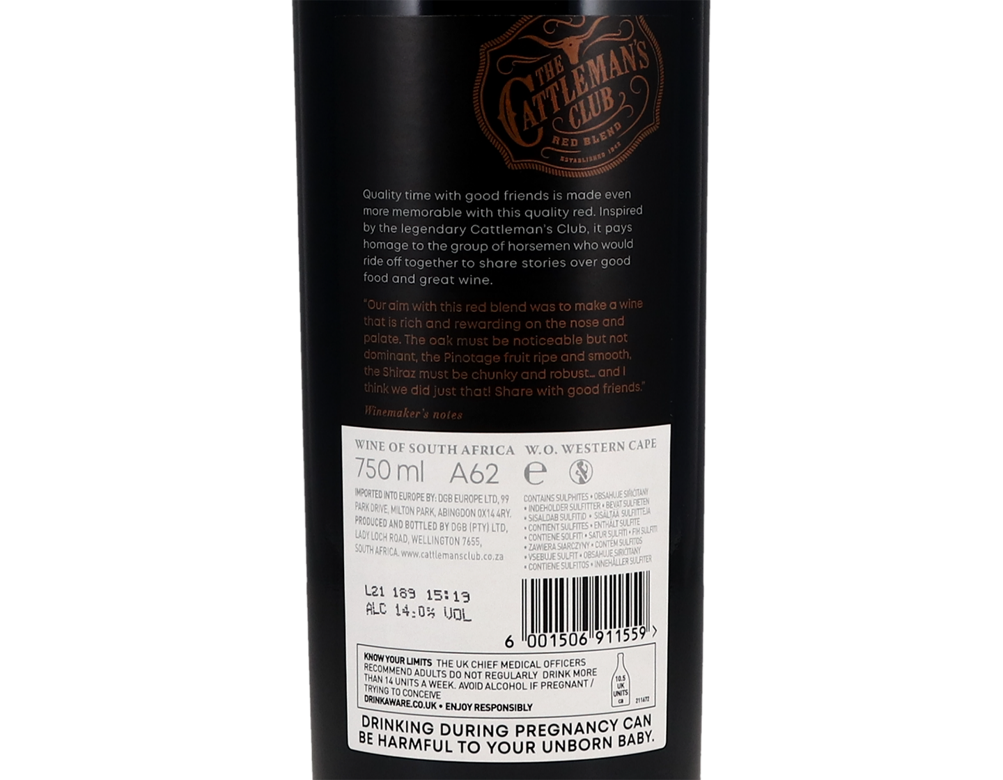 Douglas Green The Cattlemans Club Red Blend W Cape