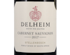 Delheim Cabernet Sauvignon, Simonsberg-Stellenbosch 2017 view 2