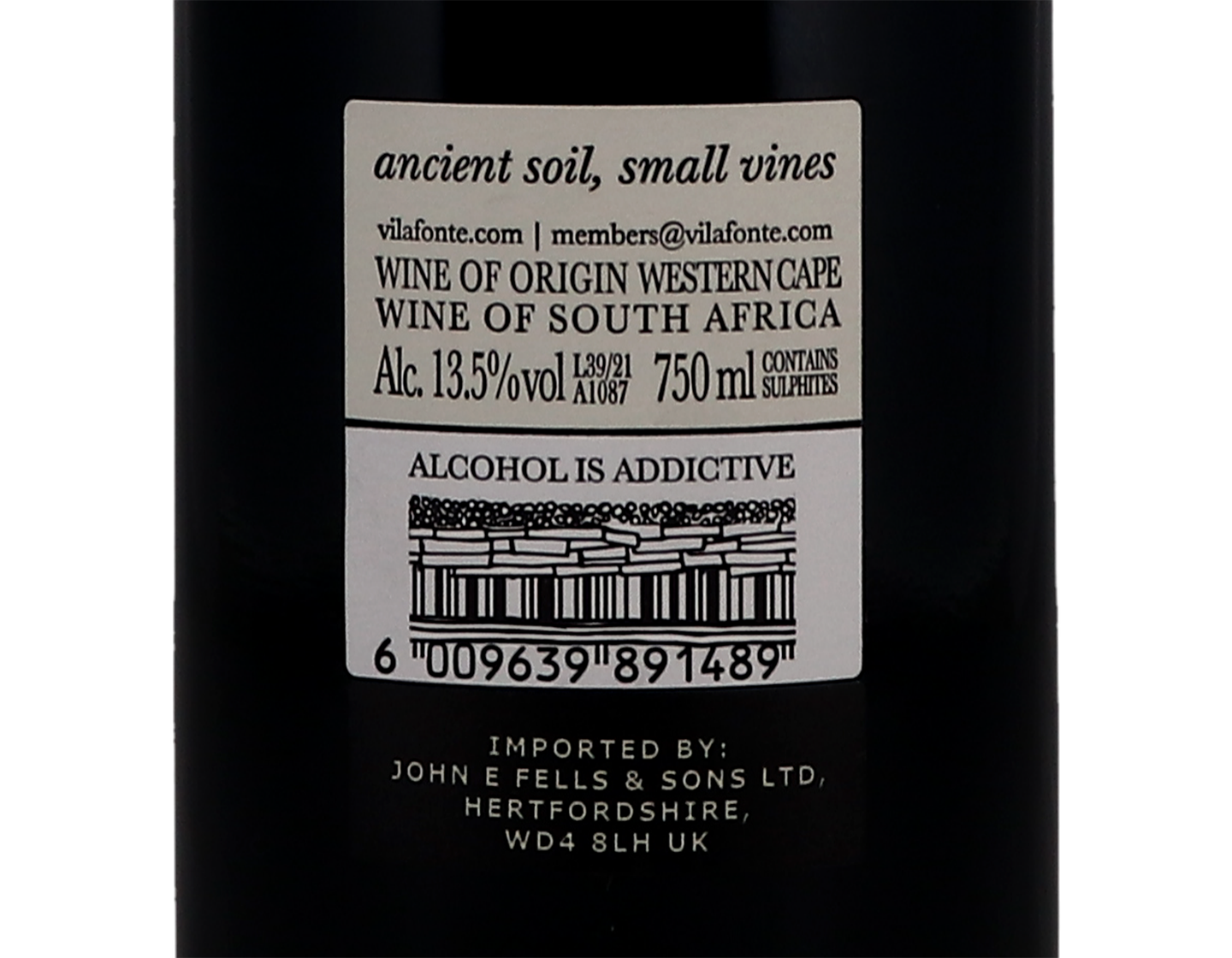 Vilafonte Seriously Old Dirt Western Cape 2020