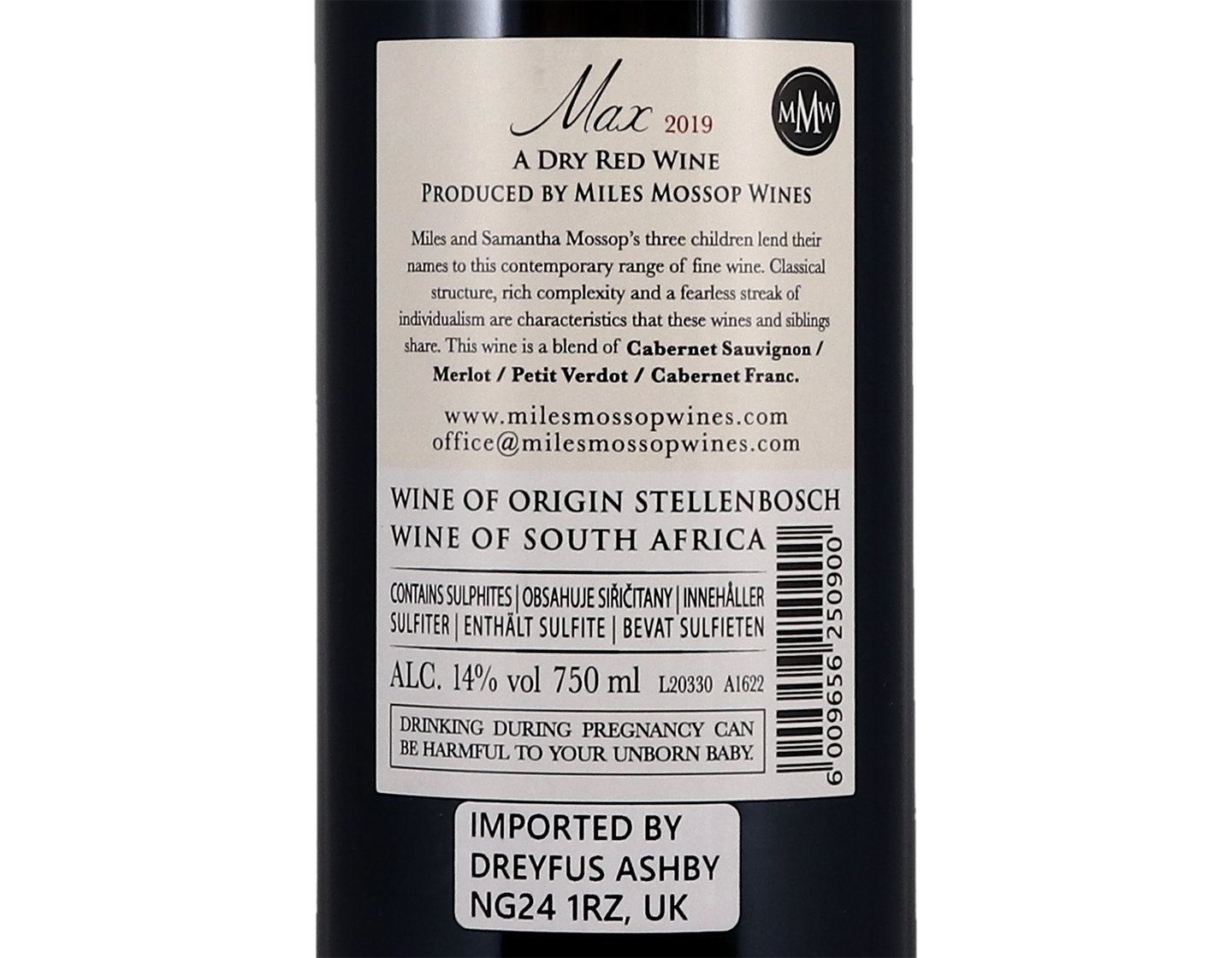 Miles Mossop 'Max', Stellenbosch 2019