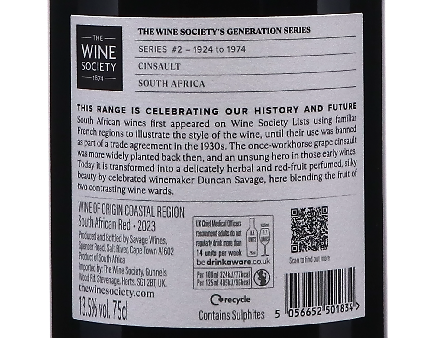 The Wine Societys Generation Series South African Red 2023