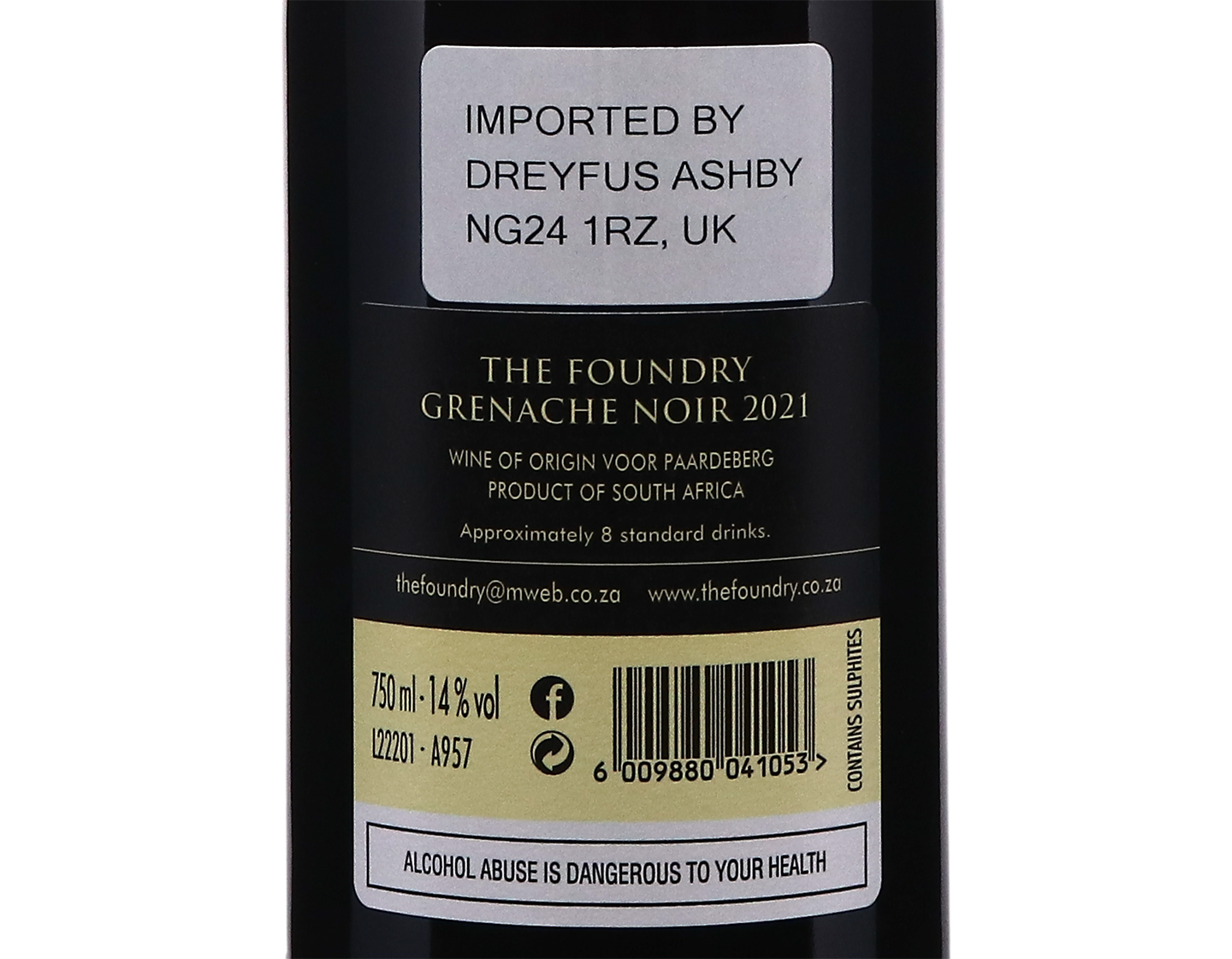 The Foundry Grenache Noir Voor Paardeberg 2021